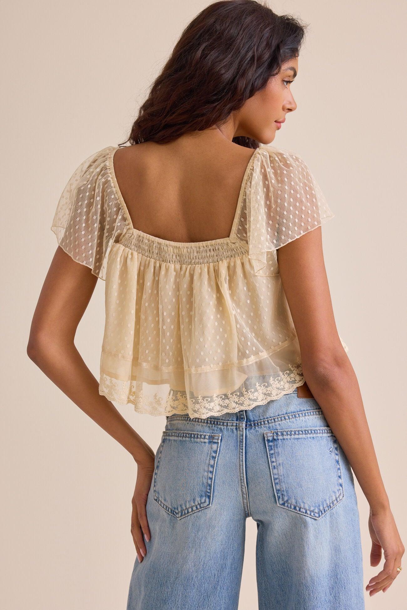 Camillia Lace Bib Top Product Image