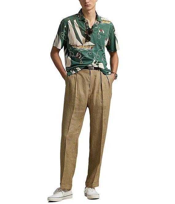 Polo Ralph Lauren Classic Fit Sailboat Jersey Short Sleeve Polo Shirt Product Image