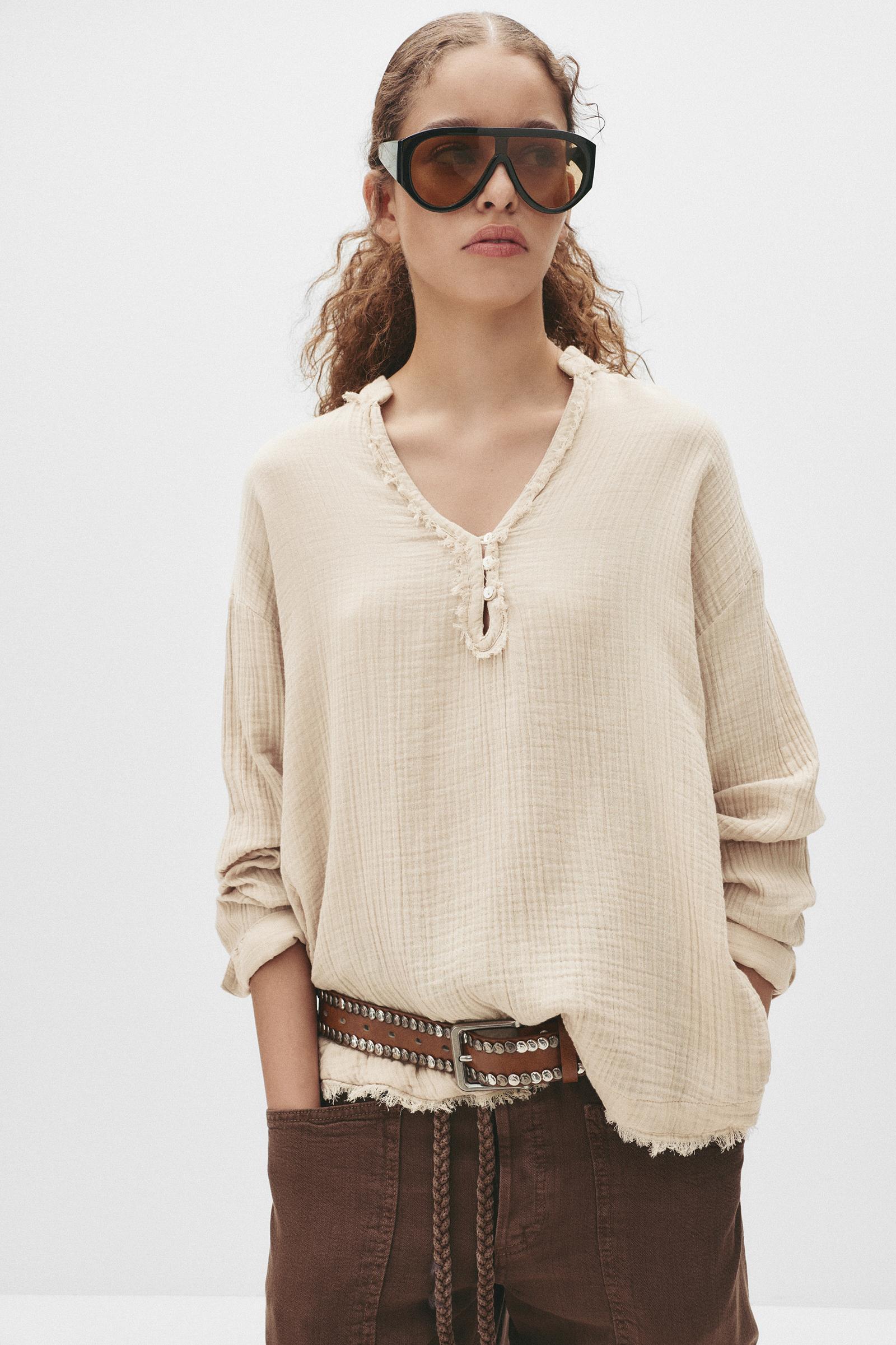 Rustic oversize blouse Product Image