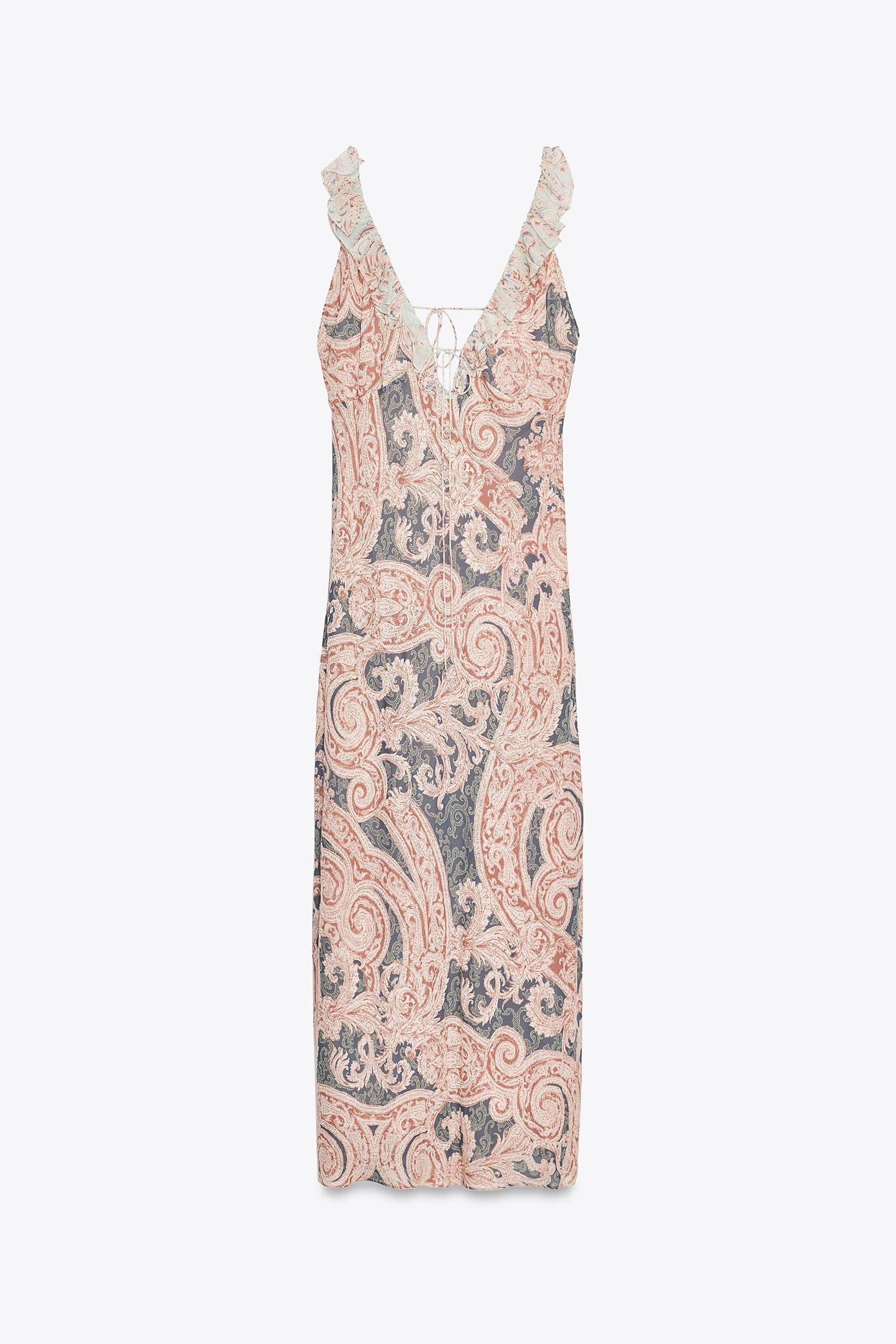 ZW COLLECTION PRINTED SLIP DRESS Product Image