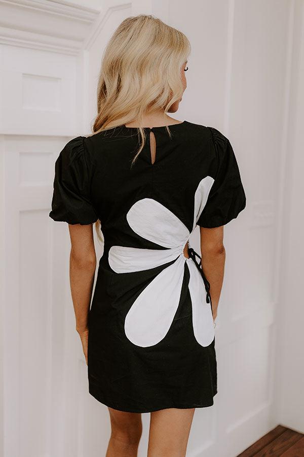 Make A Statement Cut Out Mini Dress in Black Product Image