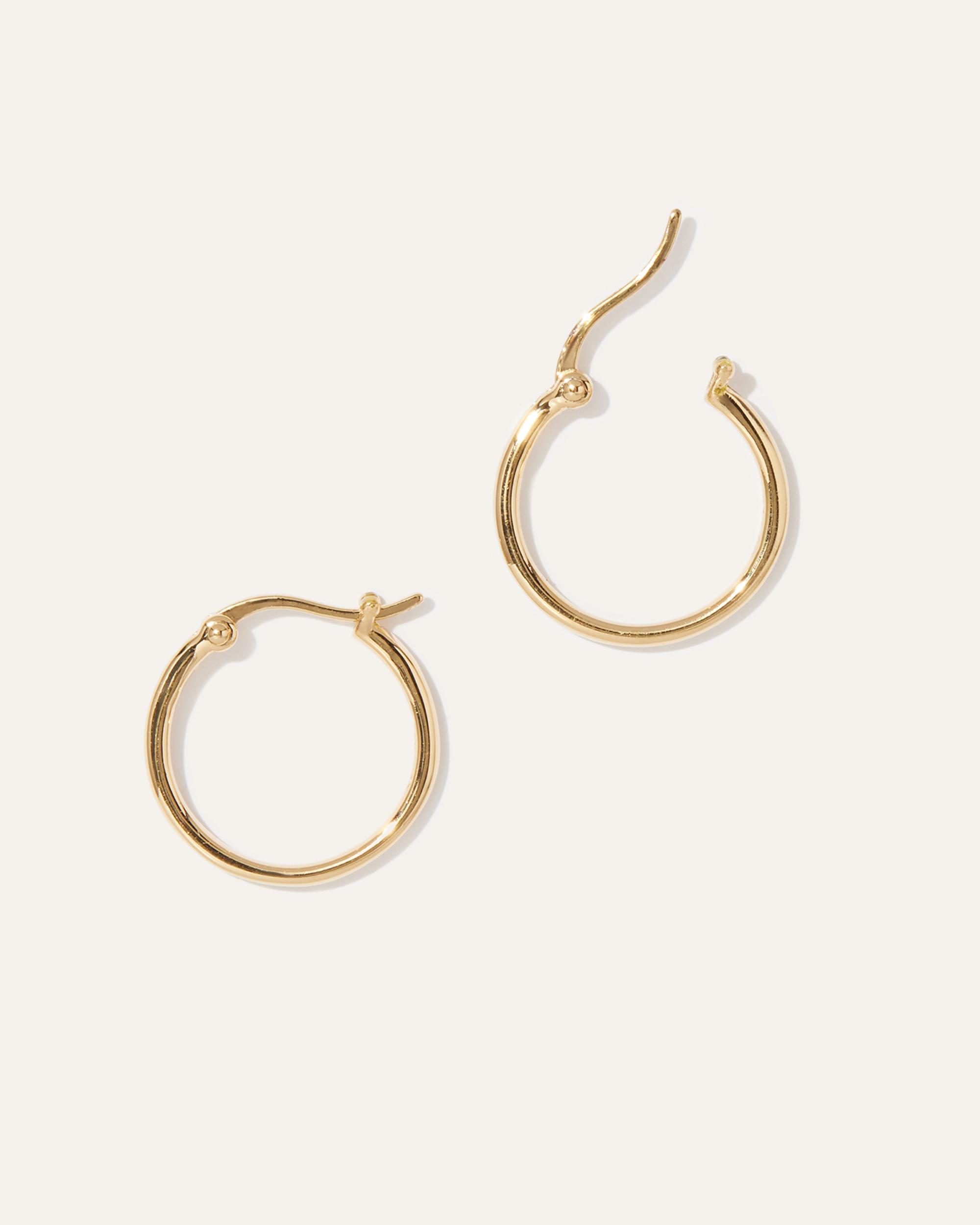Quince | Women's Midi Hoop Earrings Product Image