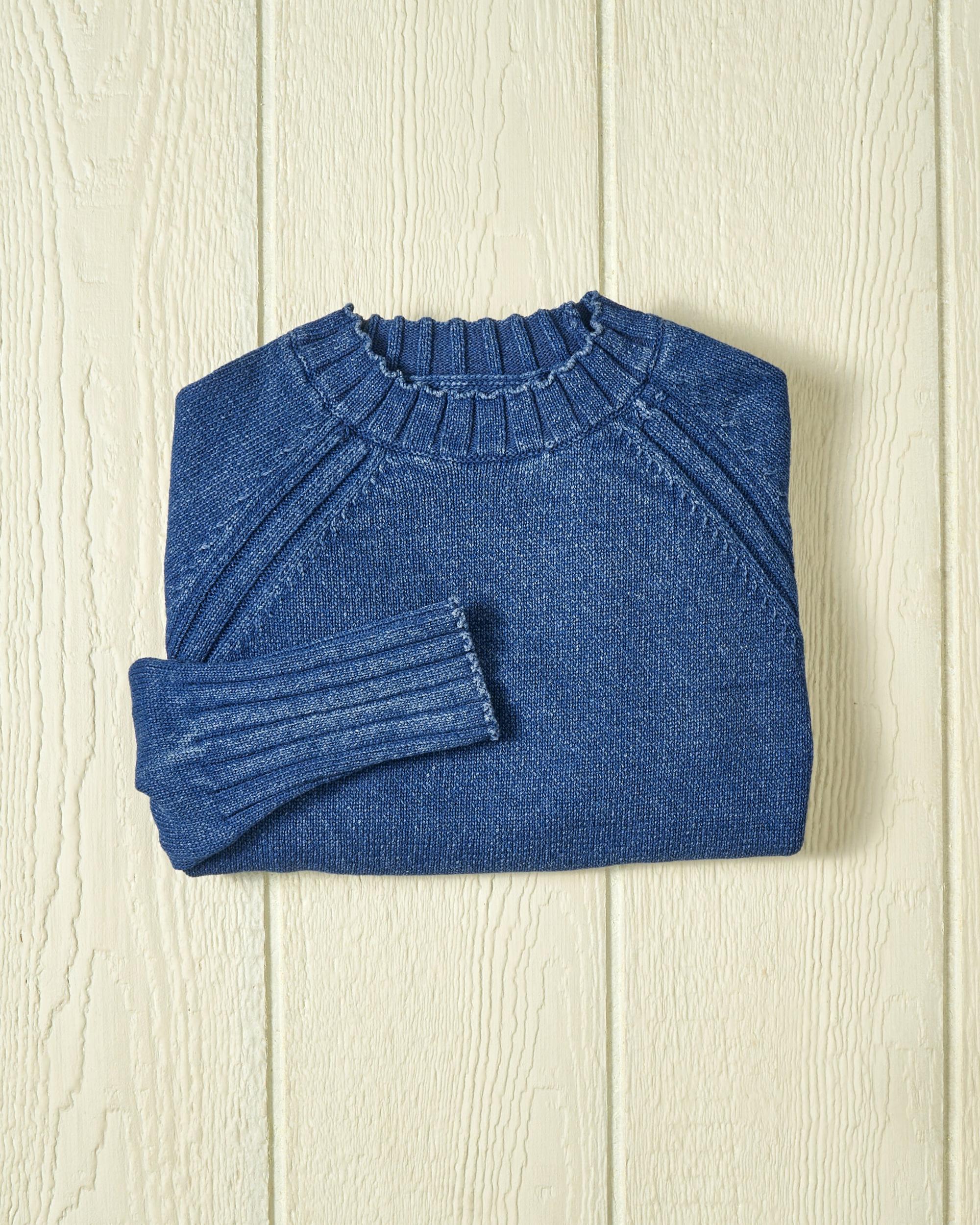 Deep Sea Quaker Crewneck Sweater in Indigo Product Image