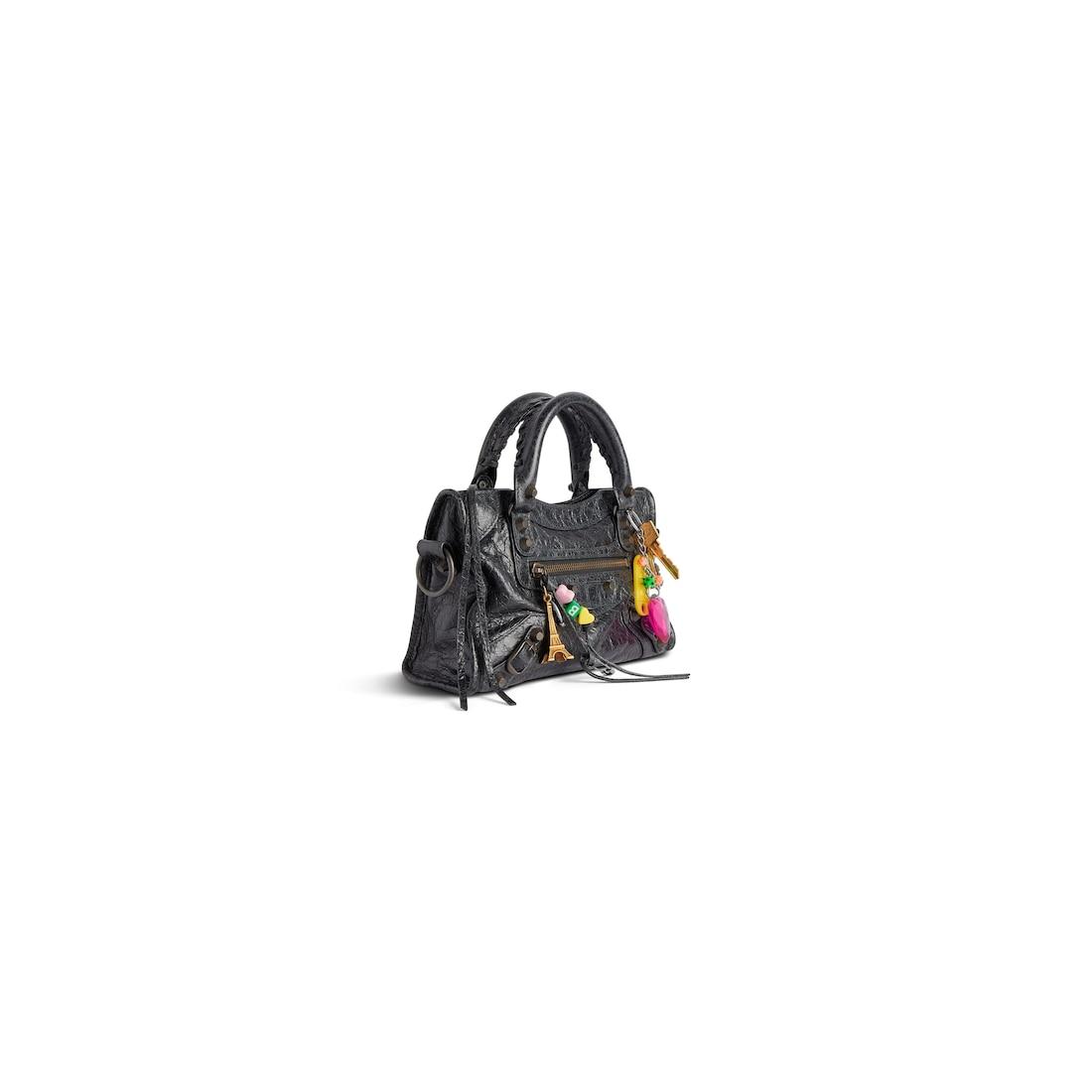 Women's Le City Bag Mini With Charms in Black Product Image