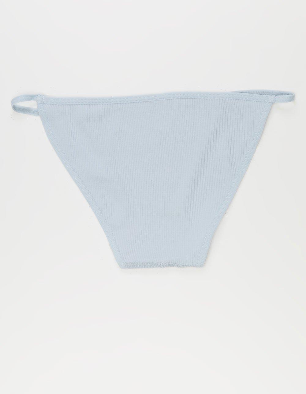 FULL TILT Rib Seamless Cheeky Panties - BLACK Product Image