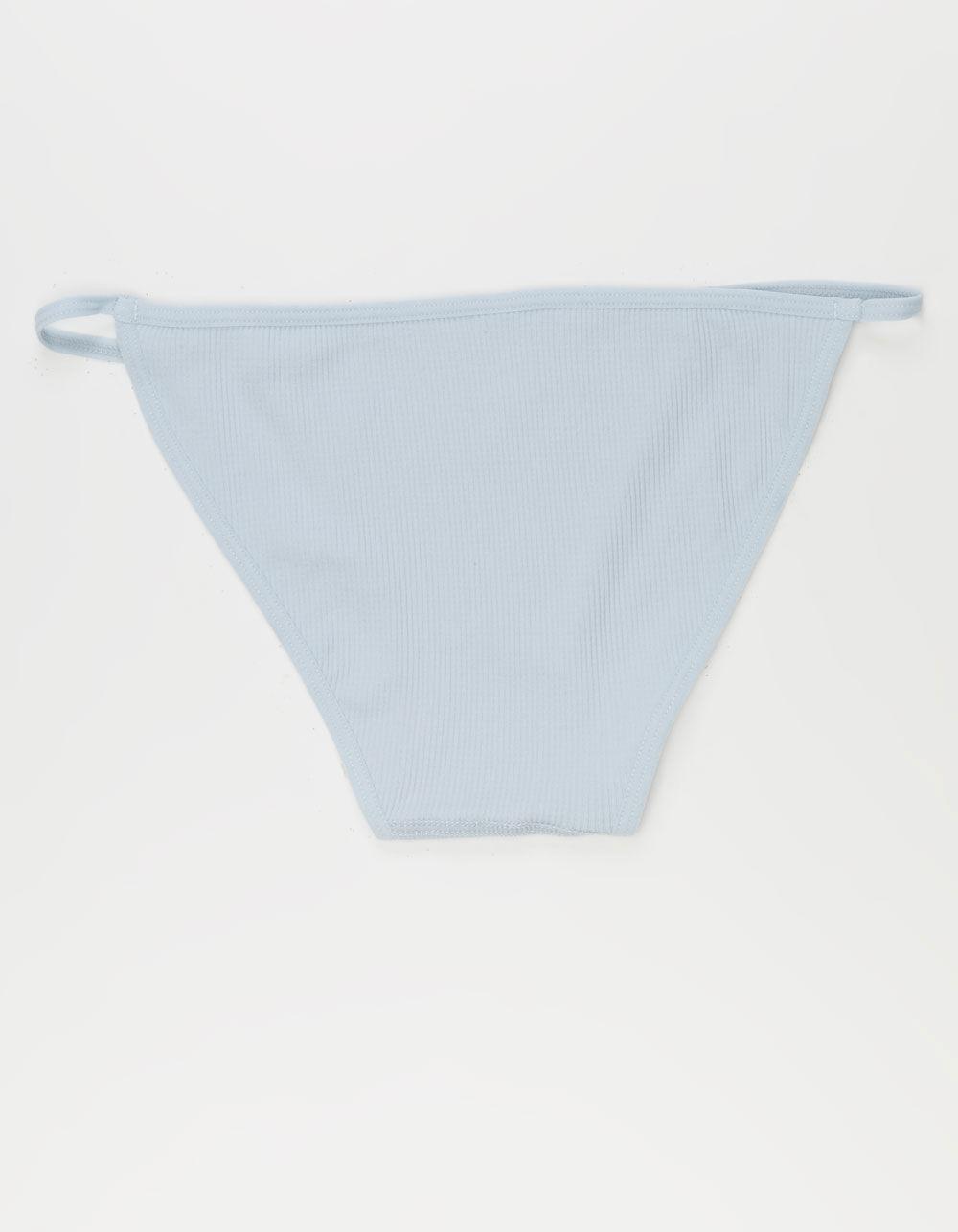 FULL TILT Rib Seamless Cheeky Panties - BLACK Product Image