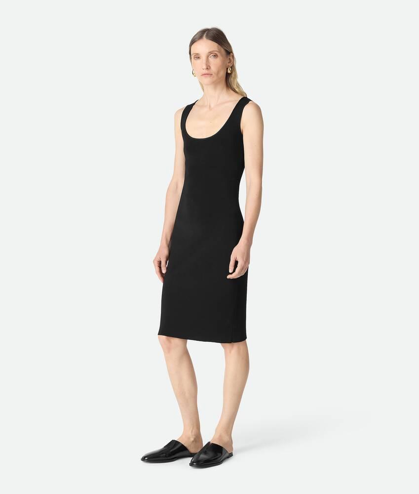 Women's Compact Viscose Dress in Black Product Image