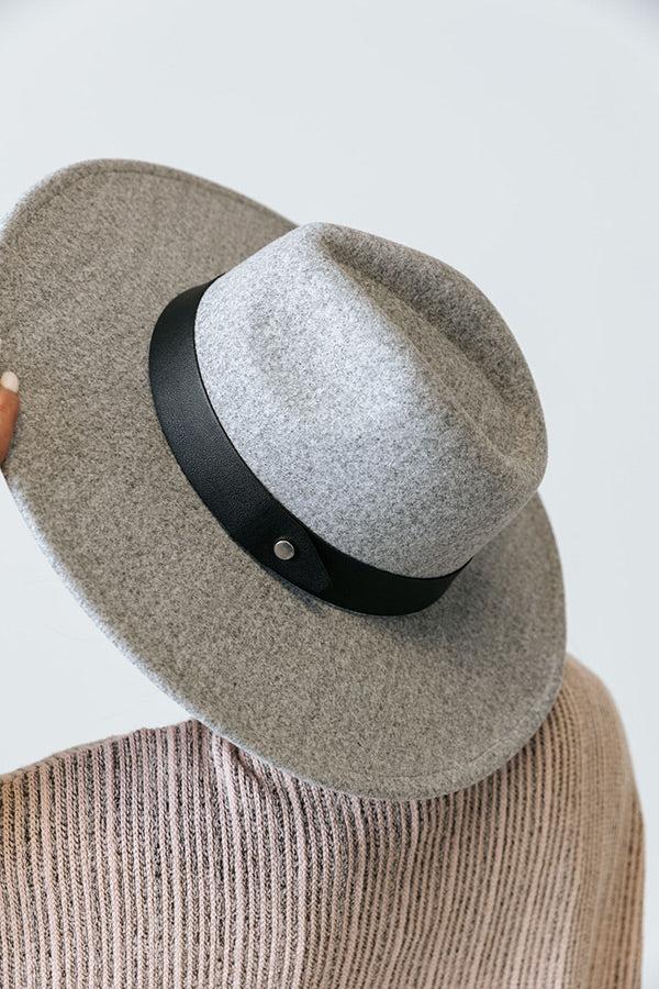 Sweetheart In The City Fedora in Grey Product Image