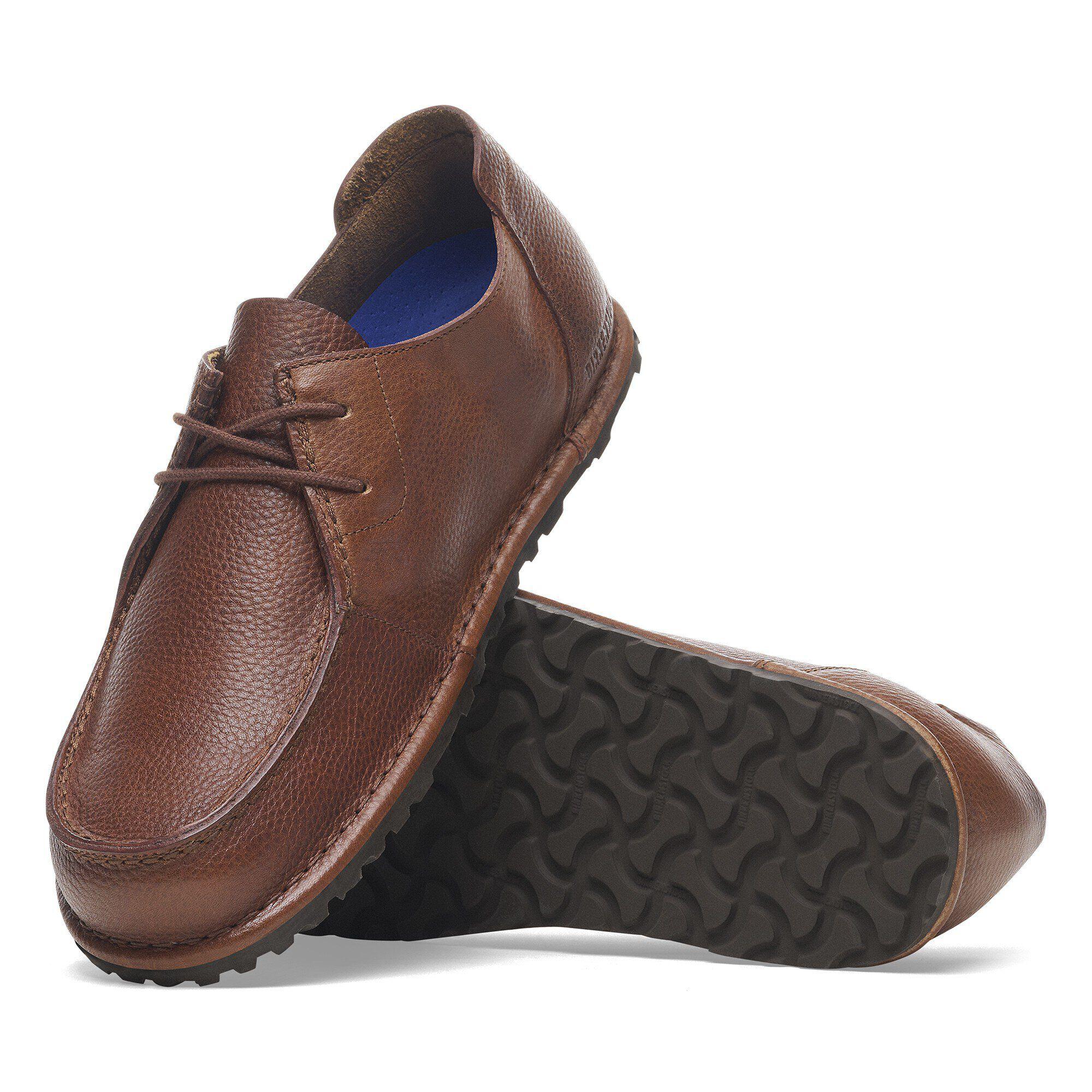 Birkenstock Unisex Utti Lace Natural Leather Black Product Image