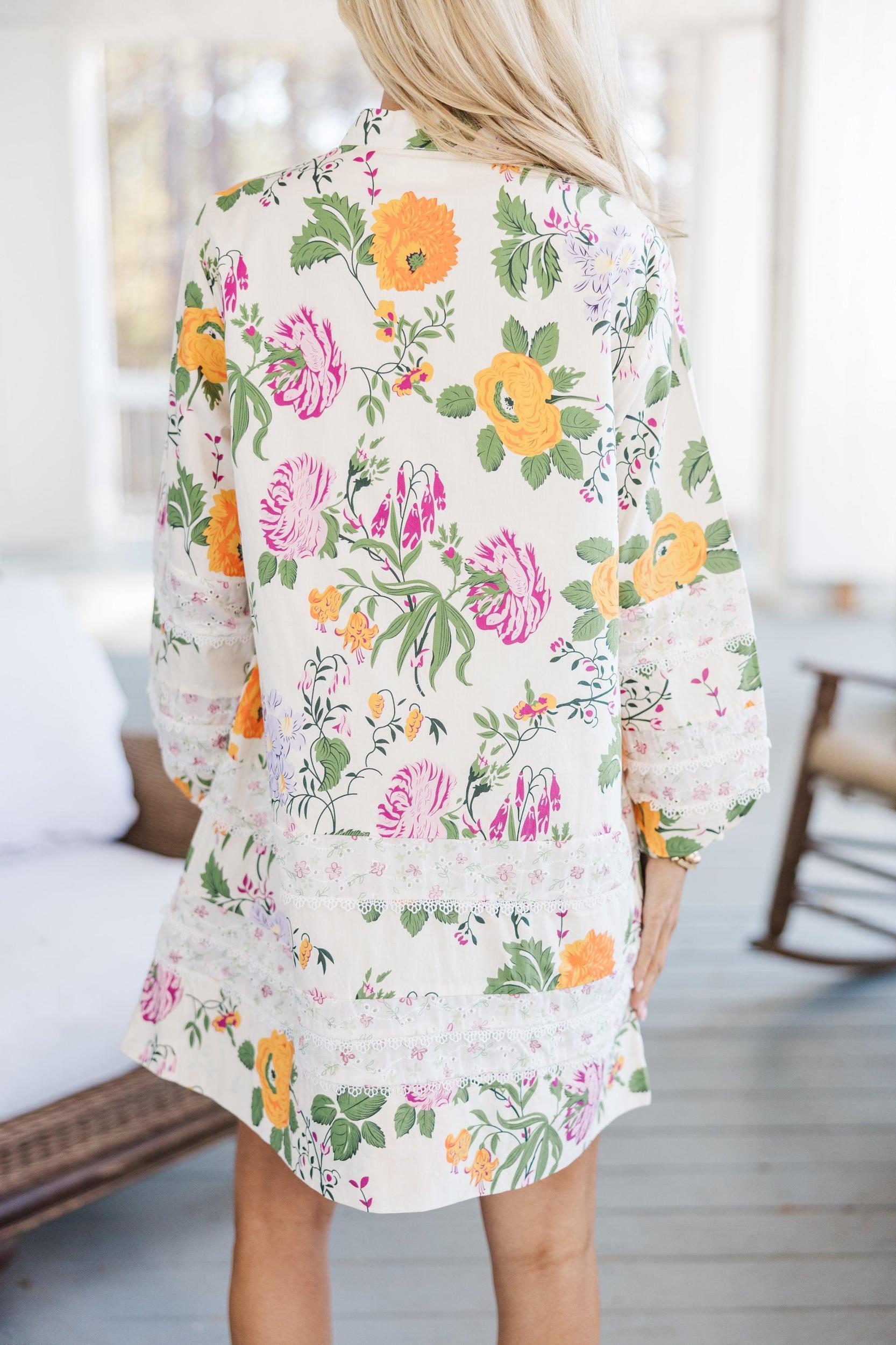 All In A Dream Cream Floral Dress Female Product Image