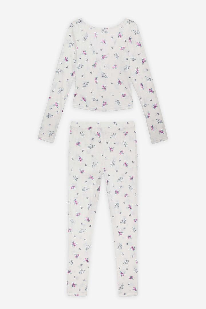 Pointelle Sleep Set — White Product Image