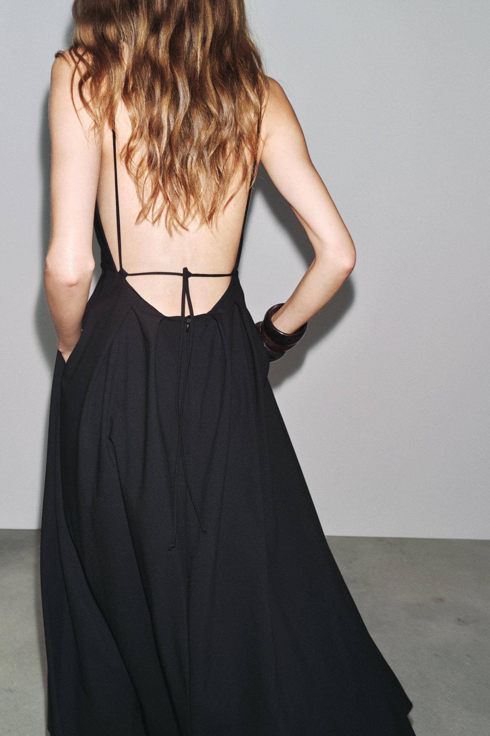 ZW COLLECTION LONG DRESS WITH TIES Product Image