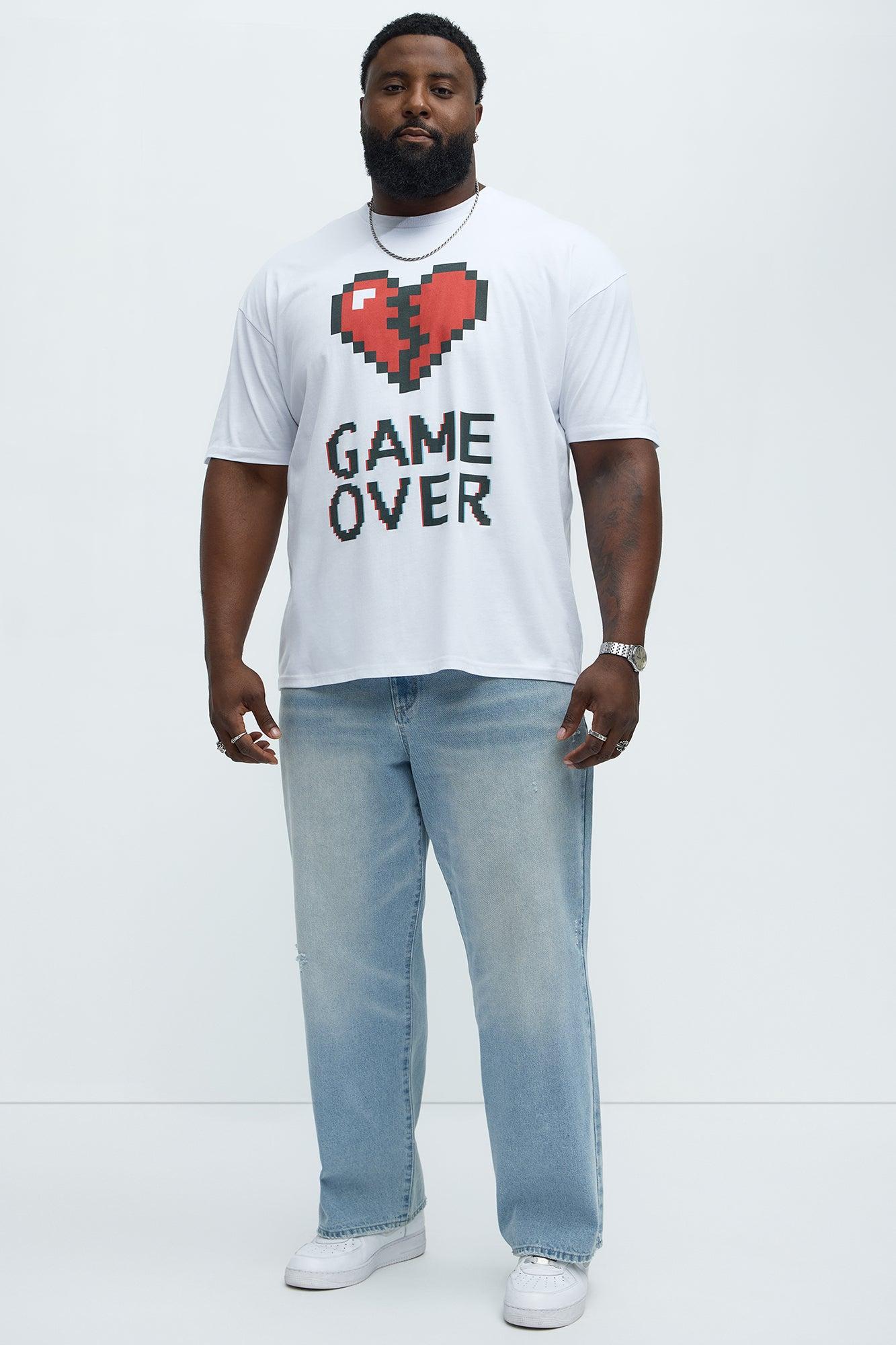 Game Over Short Sleeve Tee - White Product Image