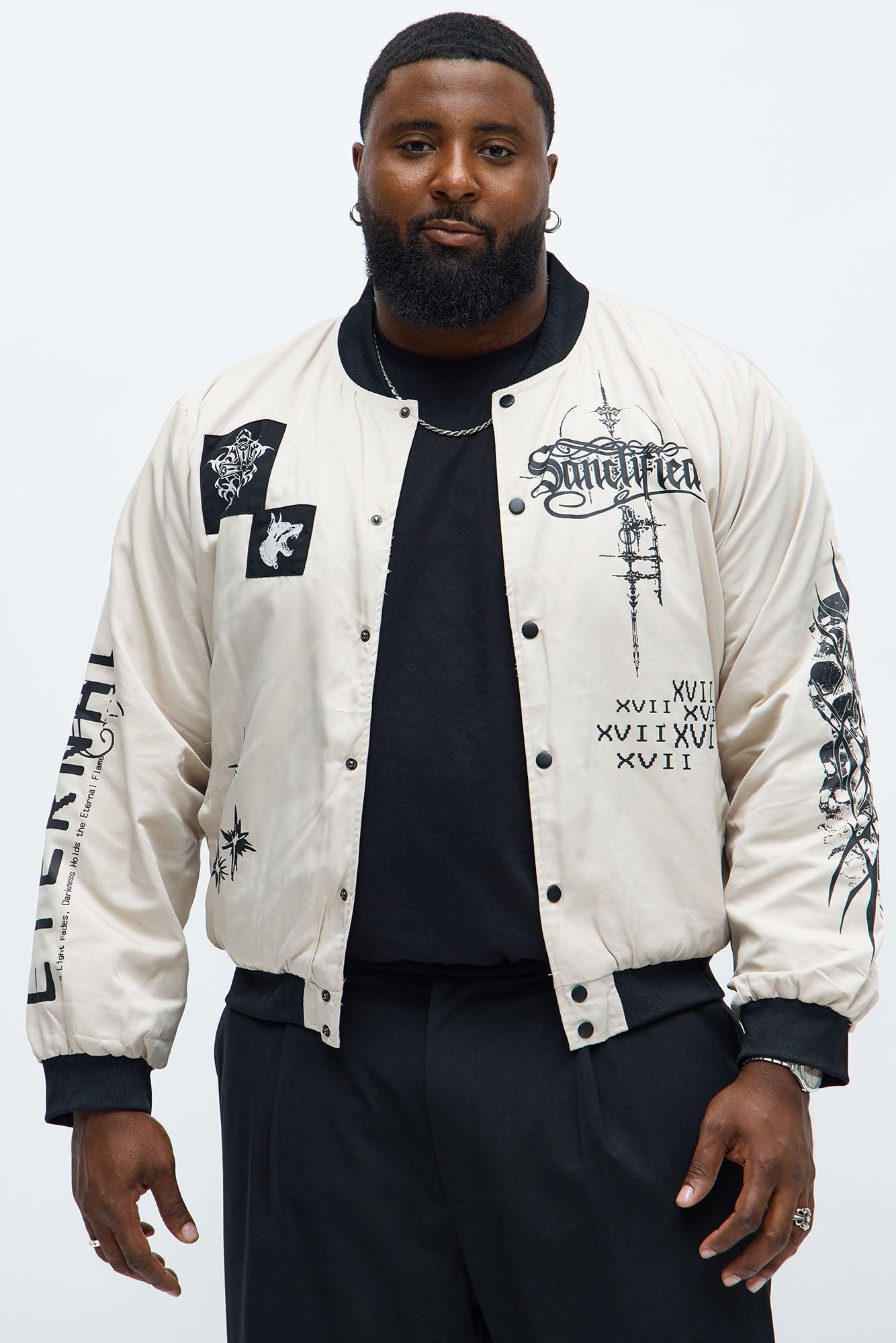 Eternal Blessings Bomber Jacket - Khaki/combo Product Image