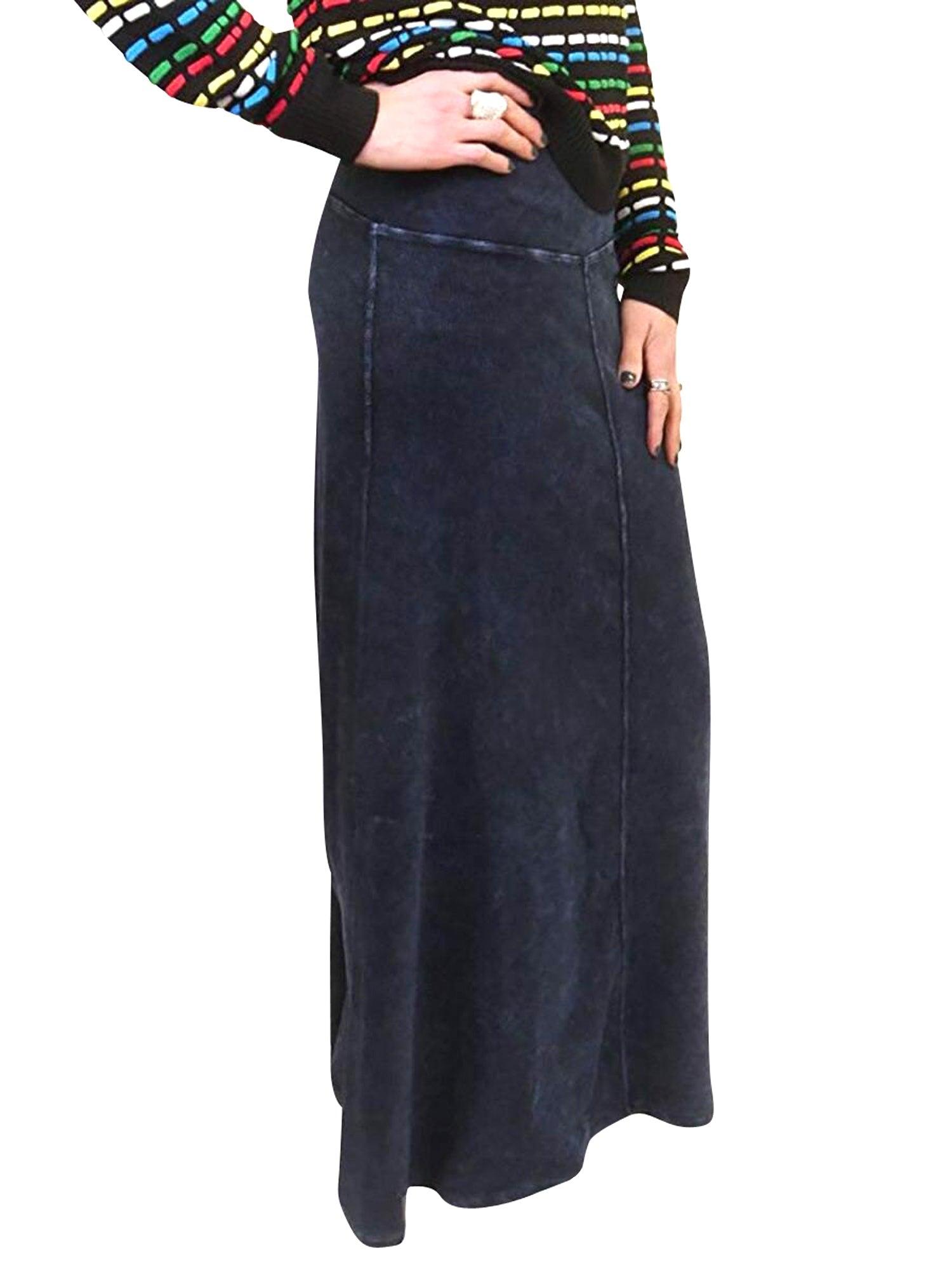 Hard Tail Ribbed Rolldown Sweep Skirt CS-103 Product Image