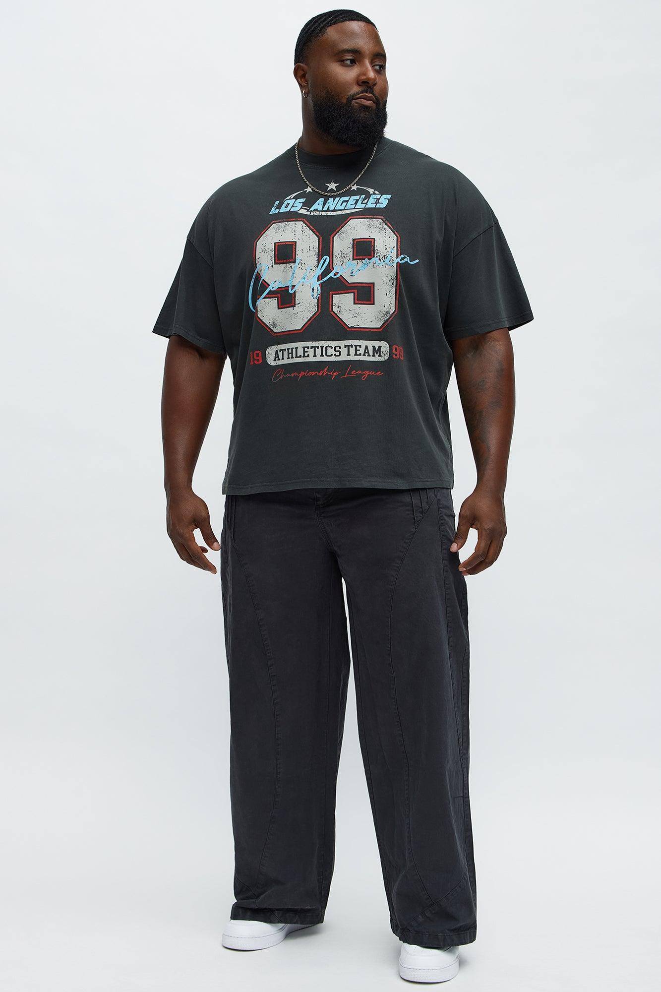 Baggy Never Lacking Utility Pants - Black Wash Male Product Image