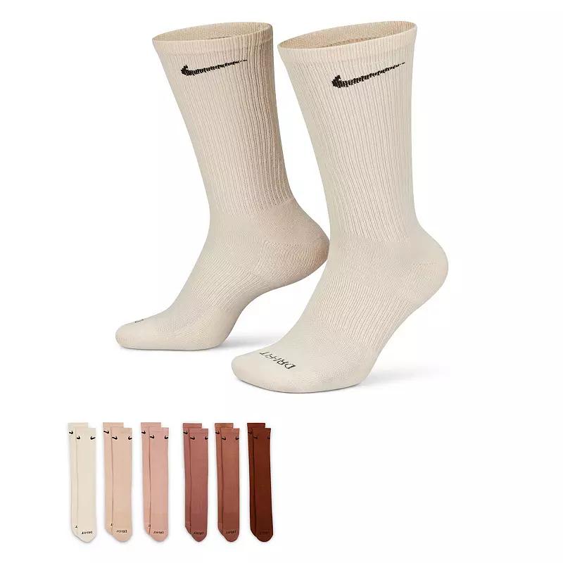 Nike Mens Everyday Plus Cushioned Training Crew Socks (6 Pairs) | SX6897-010 Product Image
