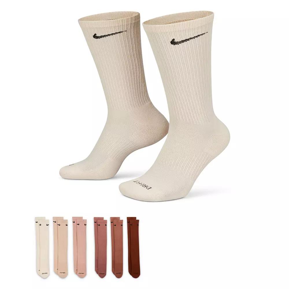 Nike Mens Everyday Plus Cushioned Training Crew Socks (6 Pairs) | SX6897-010 Product Image