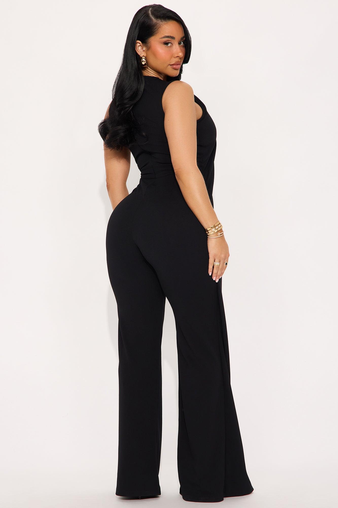 Back In Business Jumpsuit - Black/combo Product Image