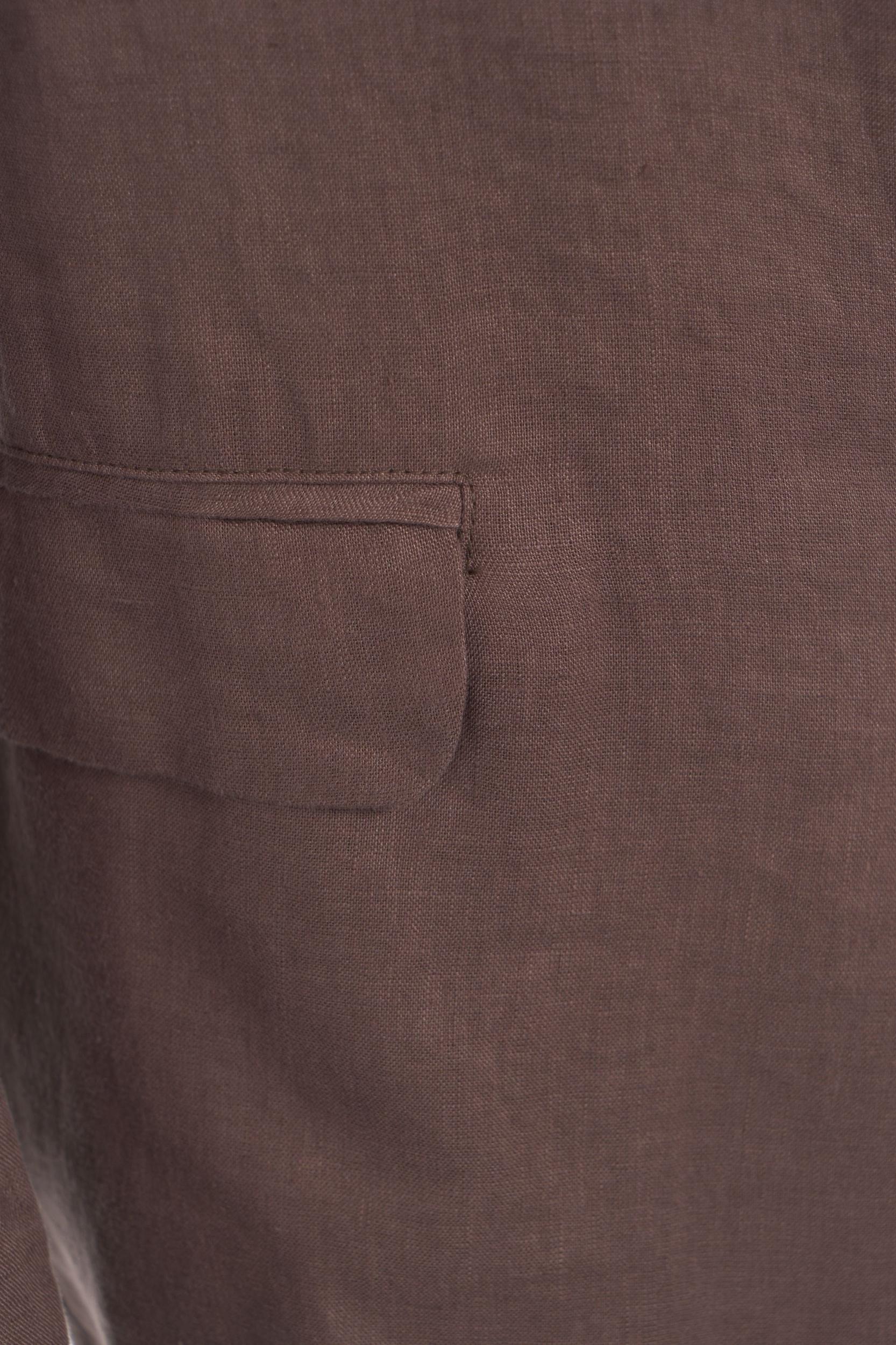 Linen single-breasted blazer Product Image