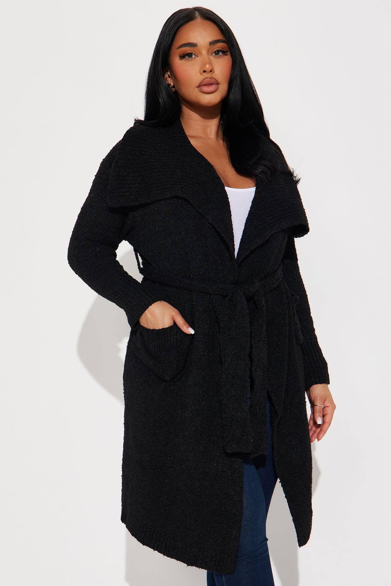 Coziest Feeling Cardigan - Black Product Image
