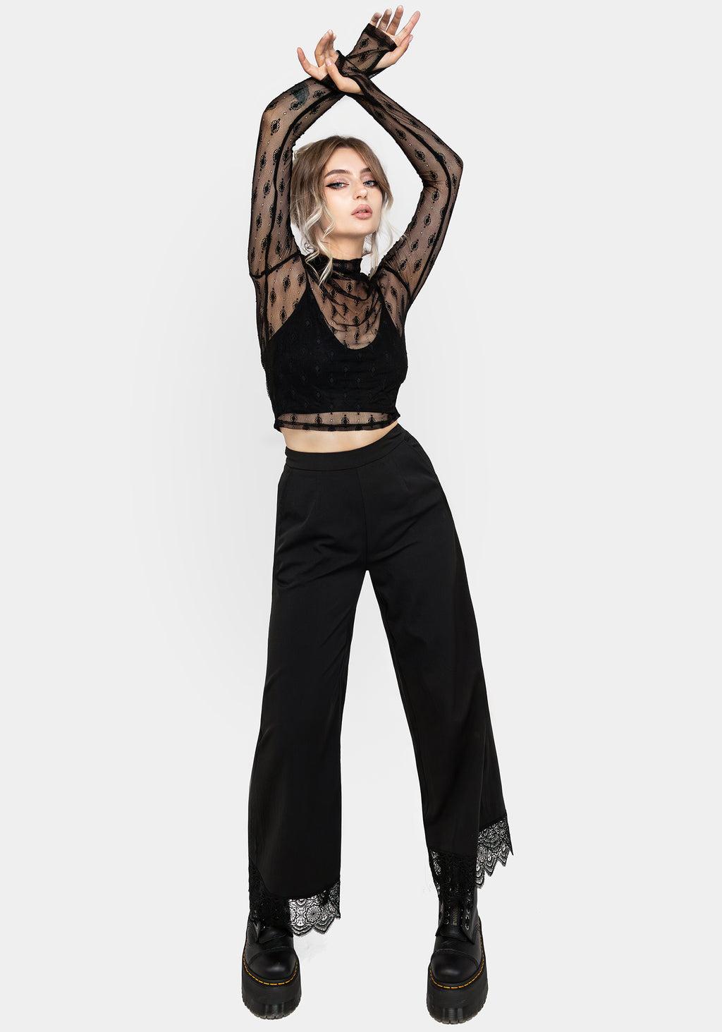 Essendi Long Sleeve Mesh Top Product Image