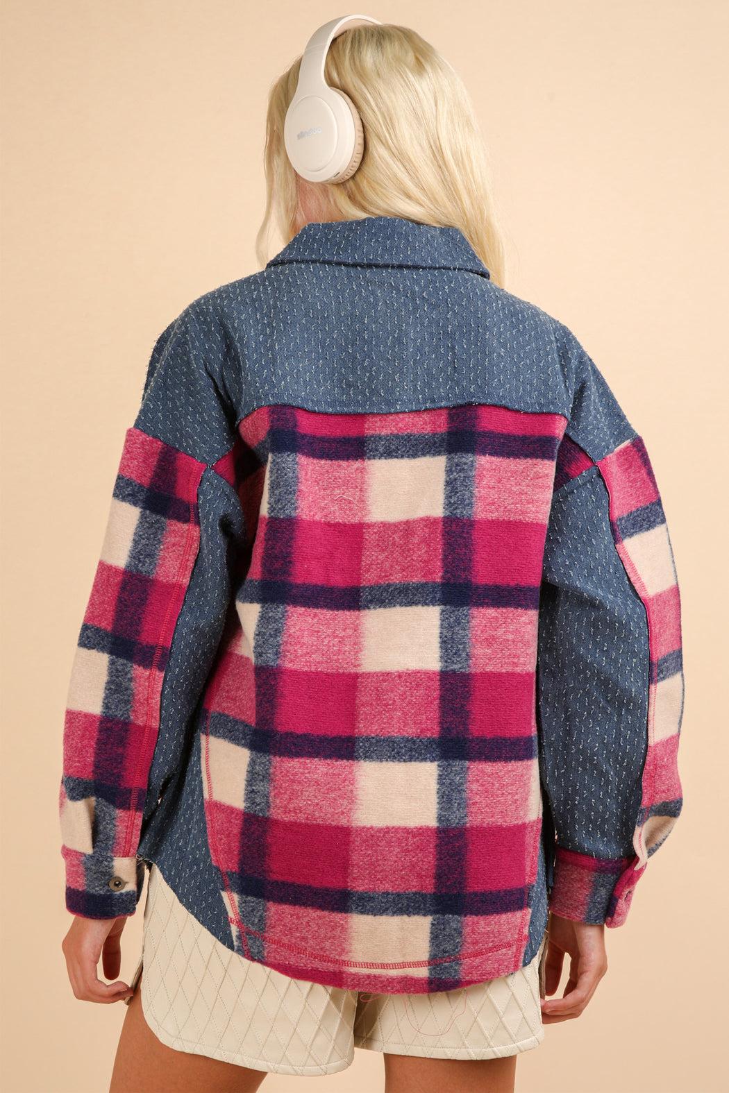 Jackson Denim And Plaid Shacket Product Image