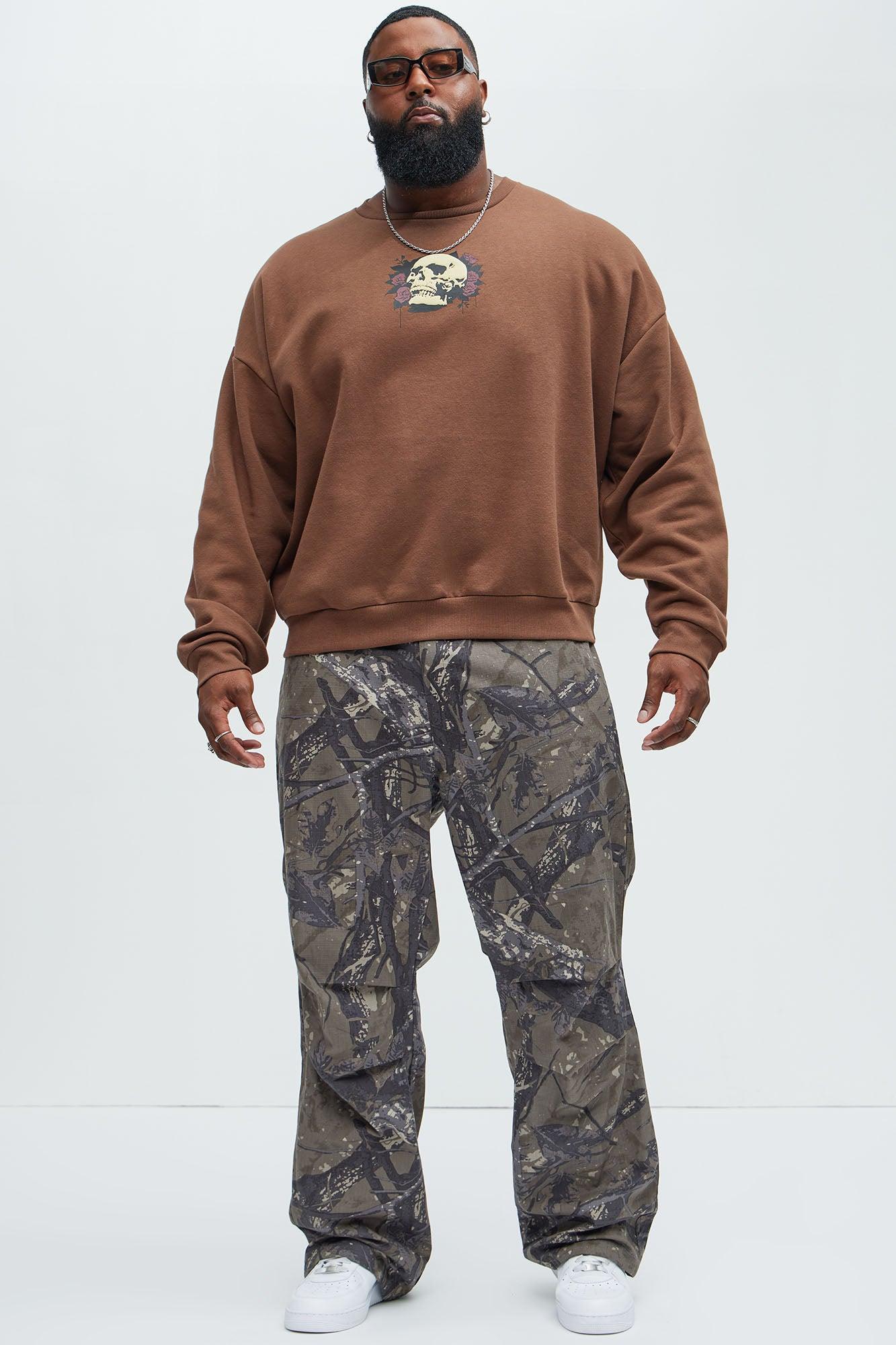 Not For Everyone Crew Neck Sweater - Brown Product Image