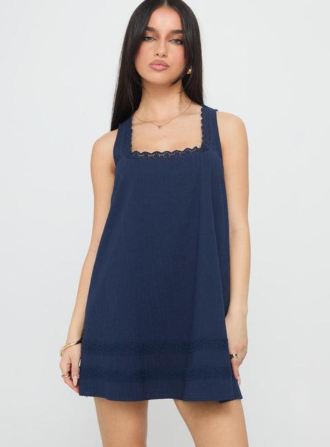 Alanah Mini Dress Navy Product Image