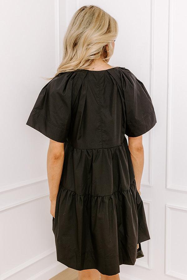 Take A Chance Mini Dress in Black Product Image