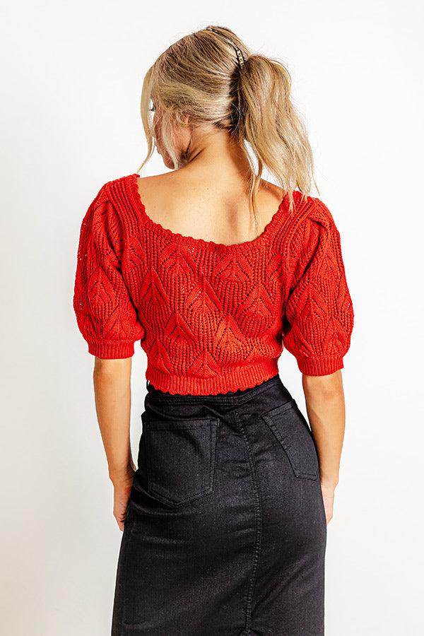 Secret Hideaway Knit Crop Top Product Image