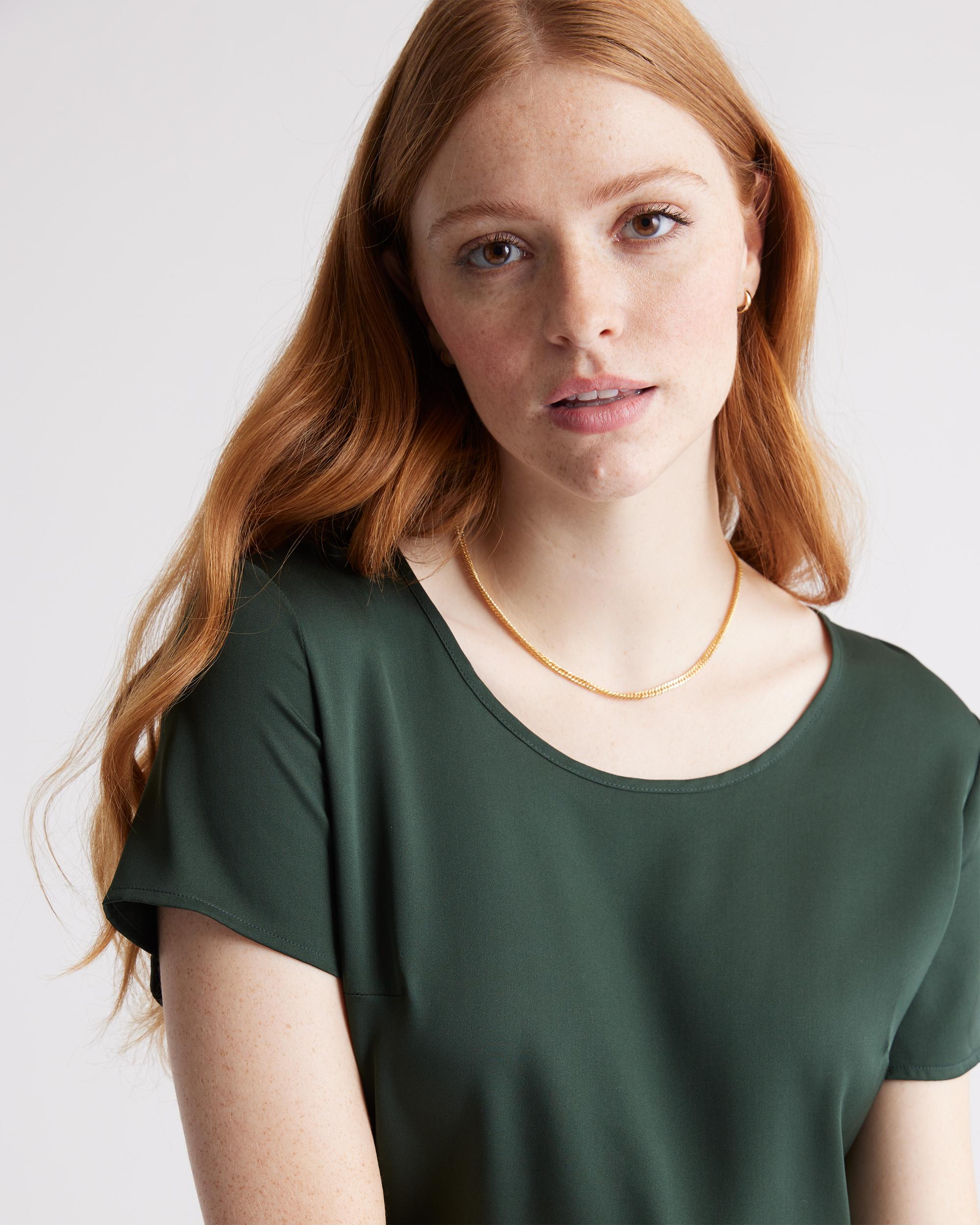 Quince | Women's Washable Stretch Silk T-Shirt Product Image