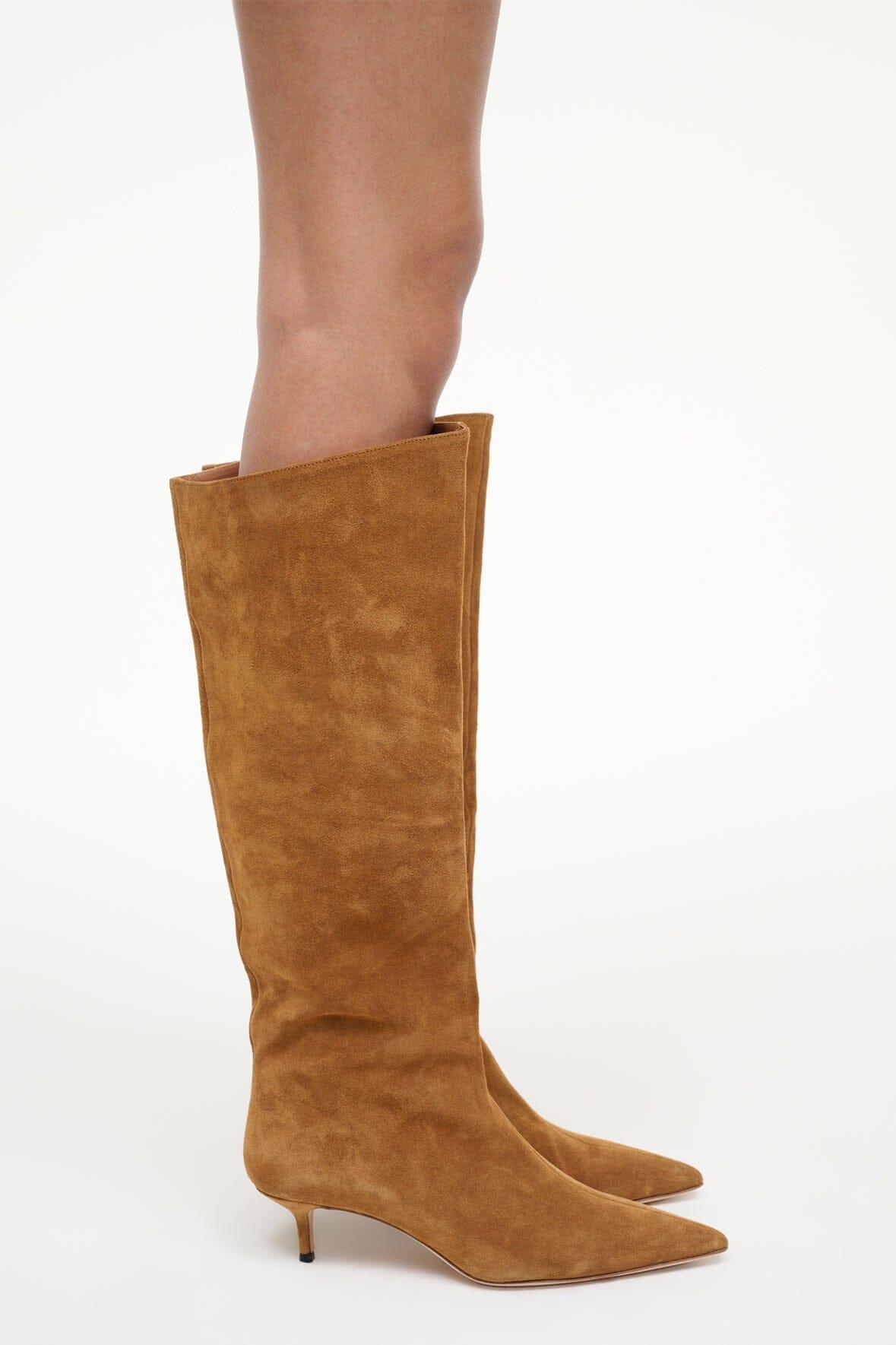 SEBASTIAN KITTEN HEEL BOOT | TAN Product Image
