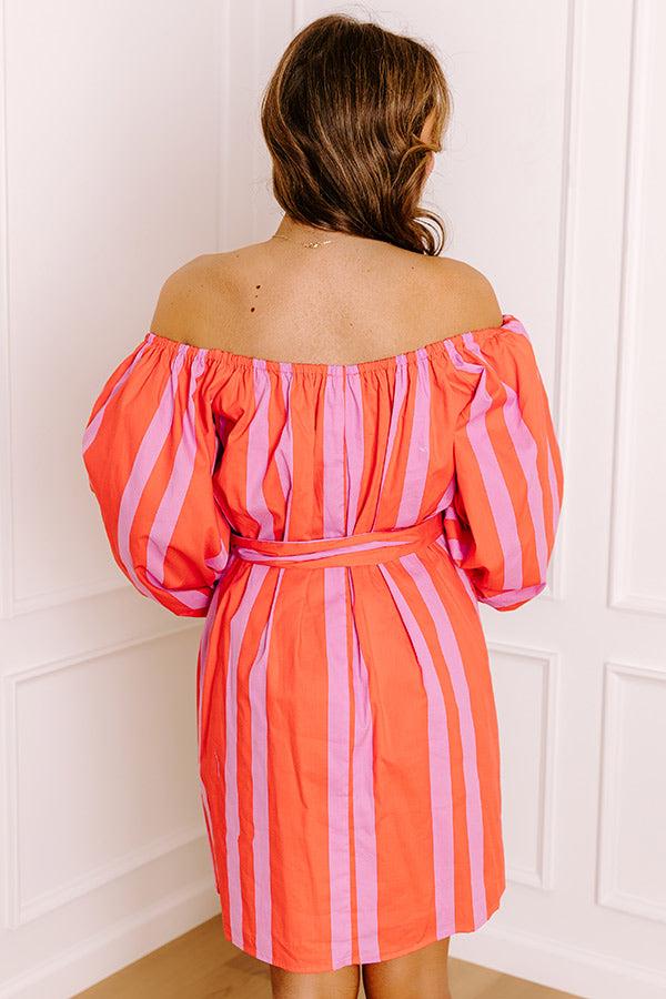 Sweet Spin Stripe Mini Dress Product Image