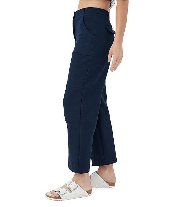 Trina Turk Payton Stretch Pique Wide Leg Cropped Pant Product Image