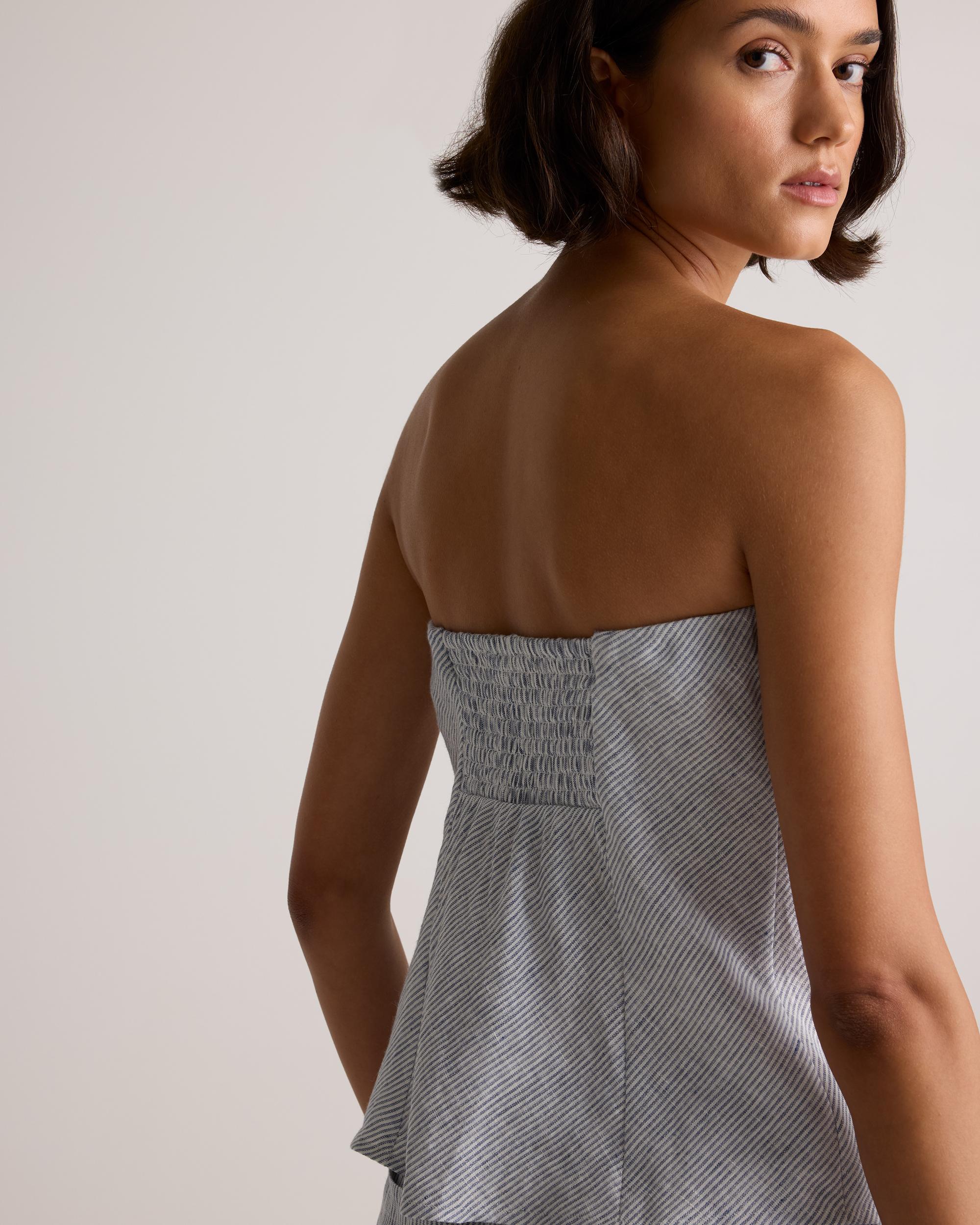 Quince | Women's 100% European Linen Strapless Top Product Image