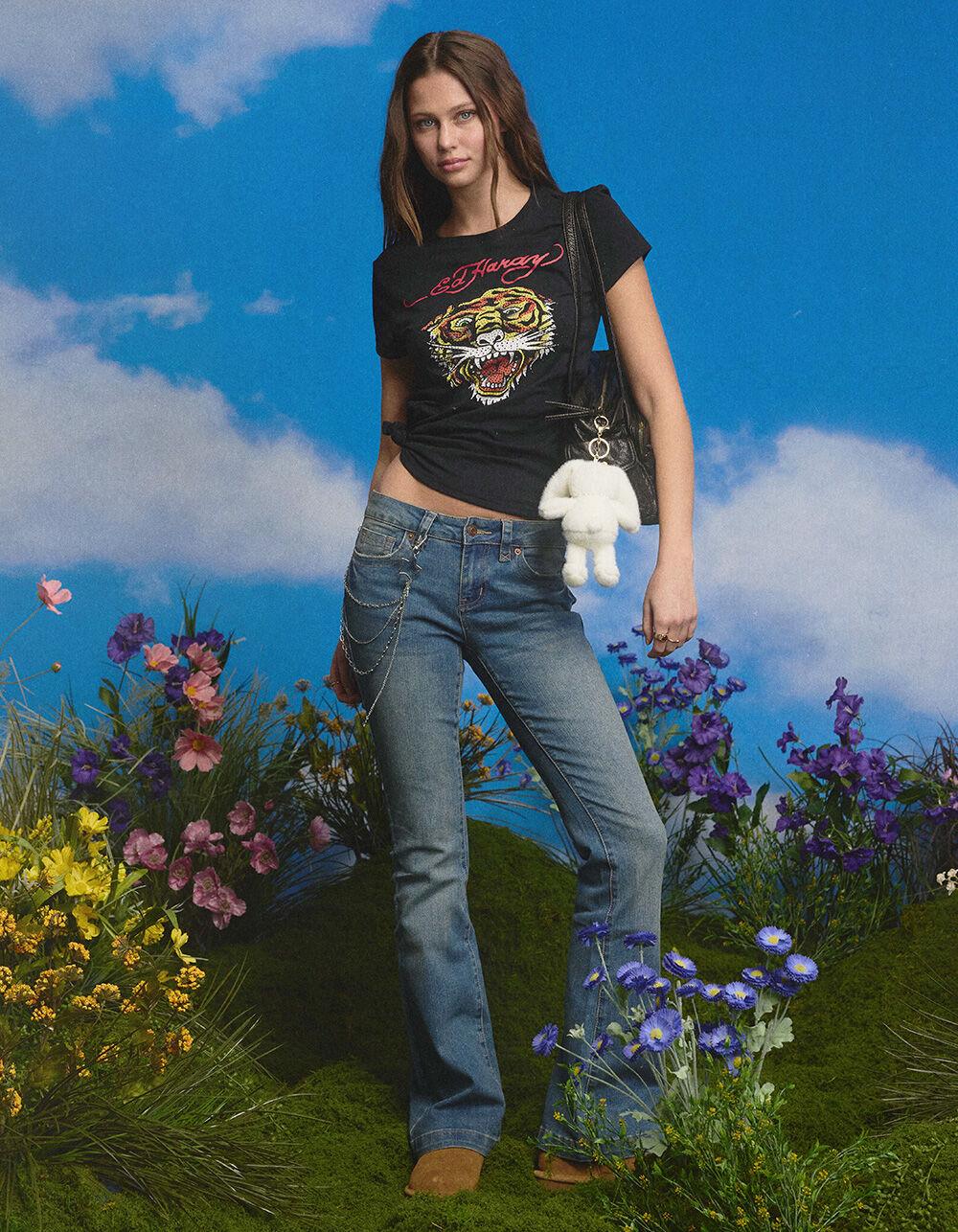 RSQ Womens Low Rise Bootcut Jeans - MEDIUM WASH Product Image