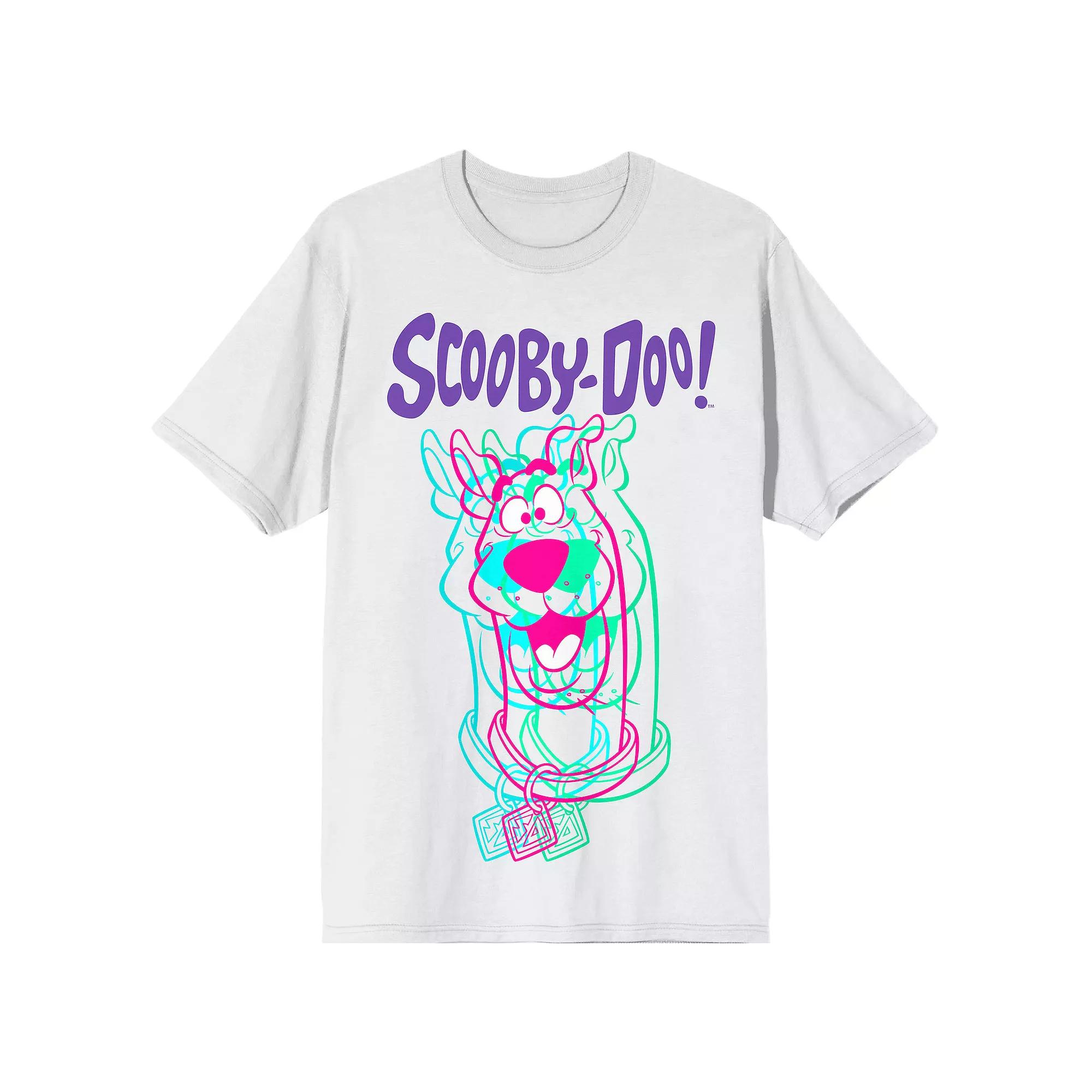 Men's Scooby-Doo Neon Character Graphic Tee,  Product Image