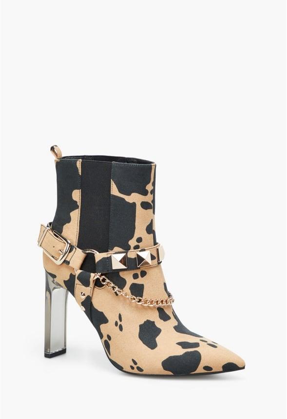 JustFab Margaux Platform Loafer Pump Womens Black/ White Size 8.5 Product Image