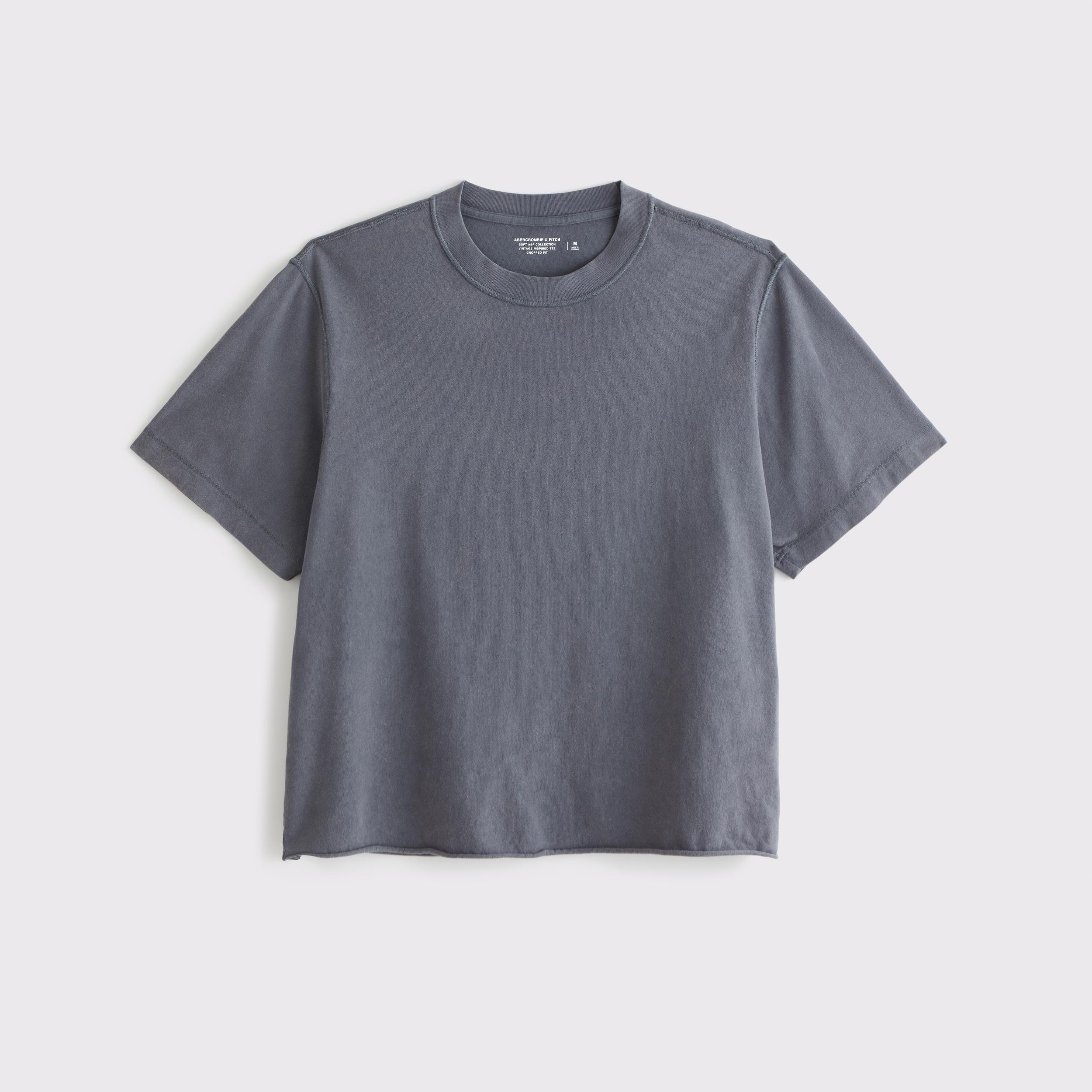 Vintage-Inspired Cropped Tee Product Image