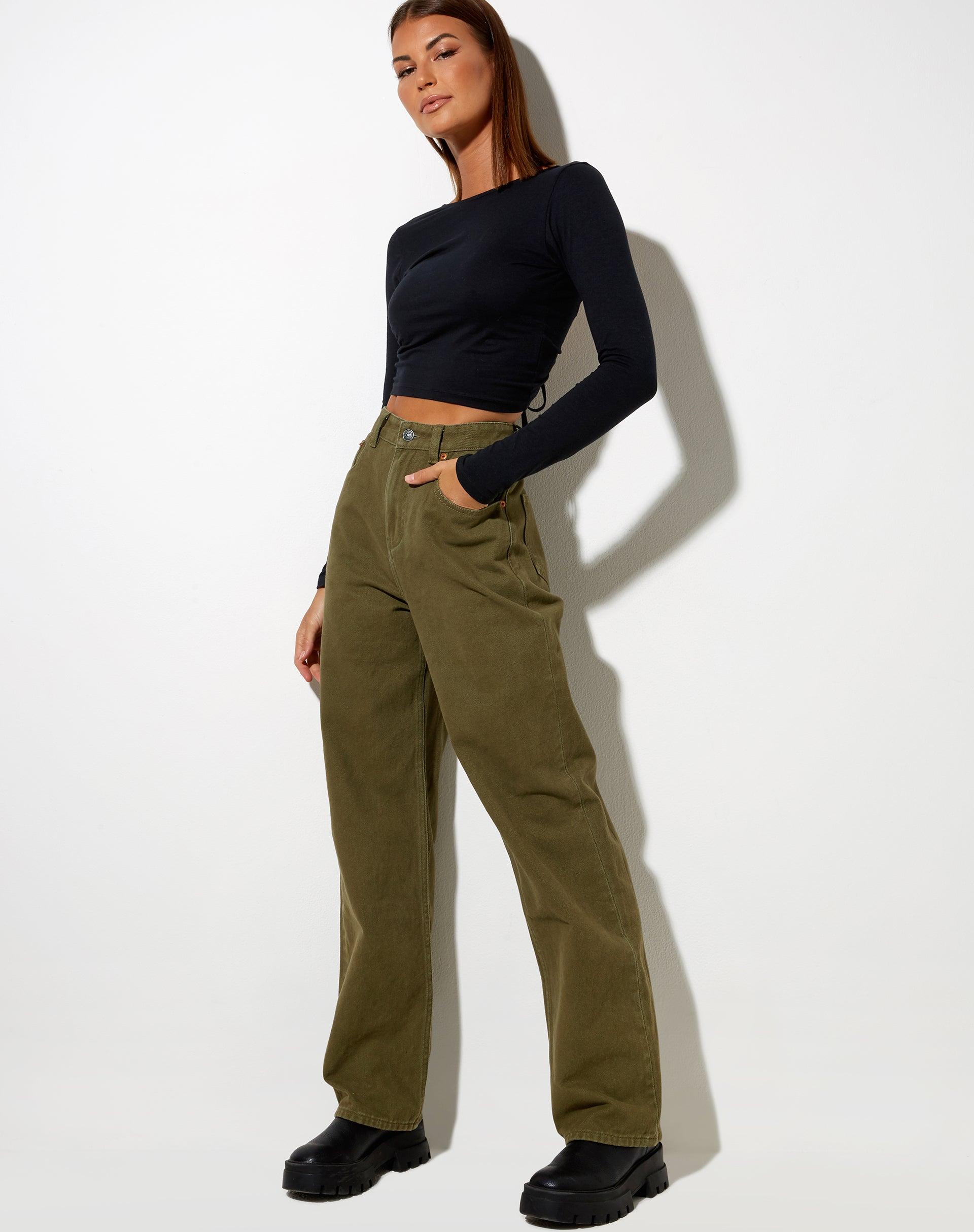 Lali Crop Top in Black Product Image