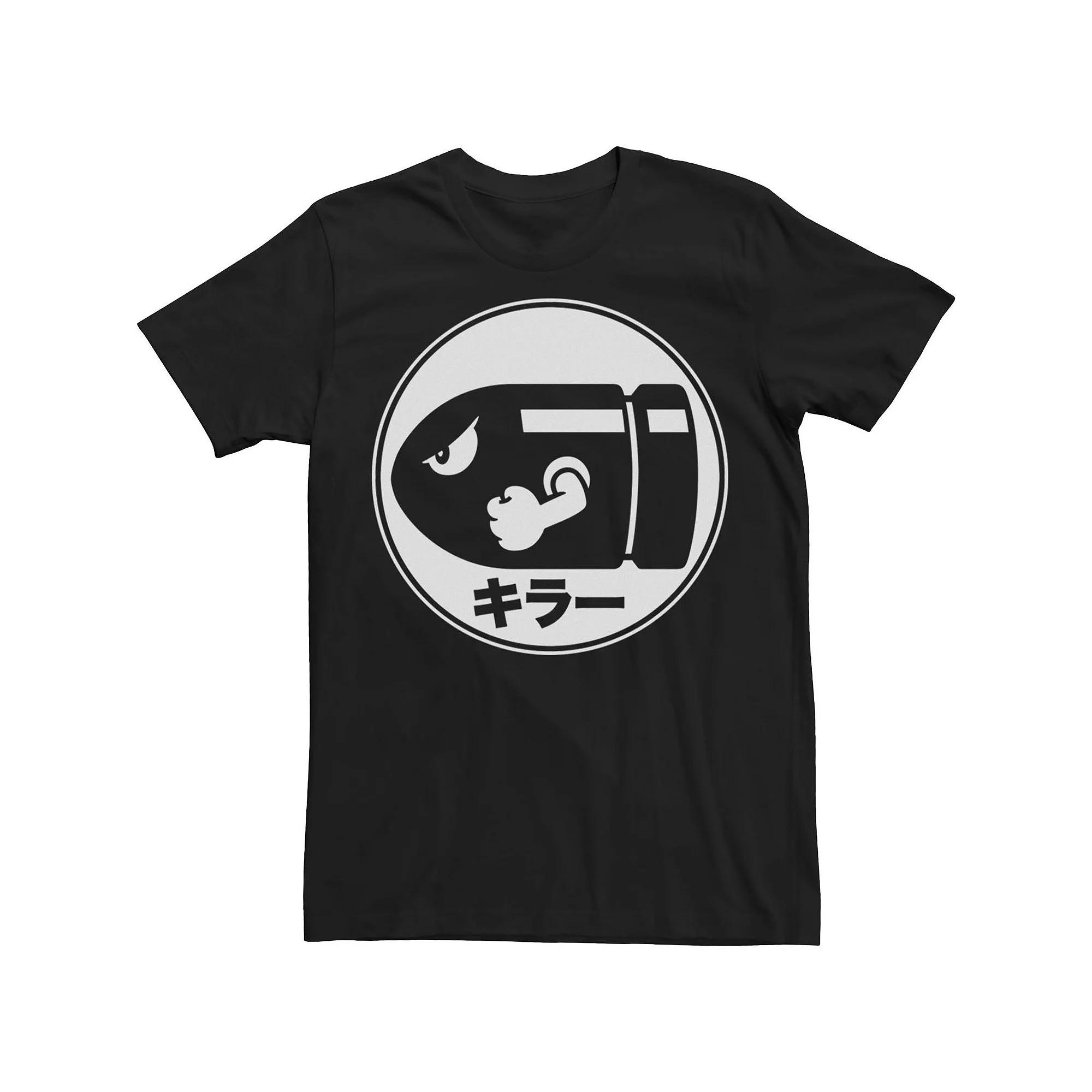 Big & Tall Nintendo Bullet Kanji Crest Shield Tee, Men's,  Product Image