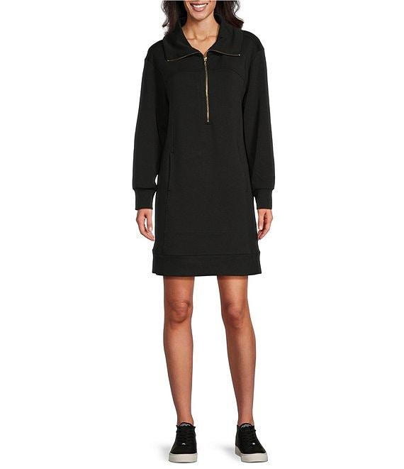 Tommy Bahama Palm Voyage 4-Way Stretch Tencel Quarter Zip Long Sleeve Dress Product Image