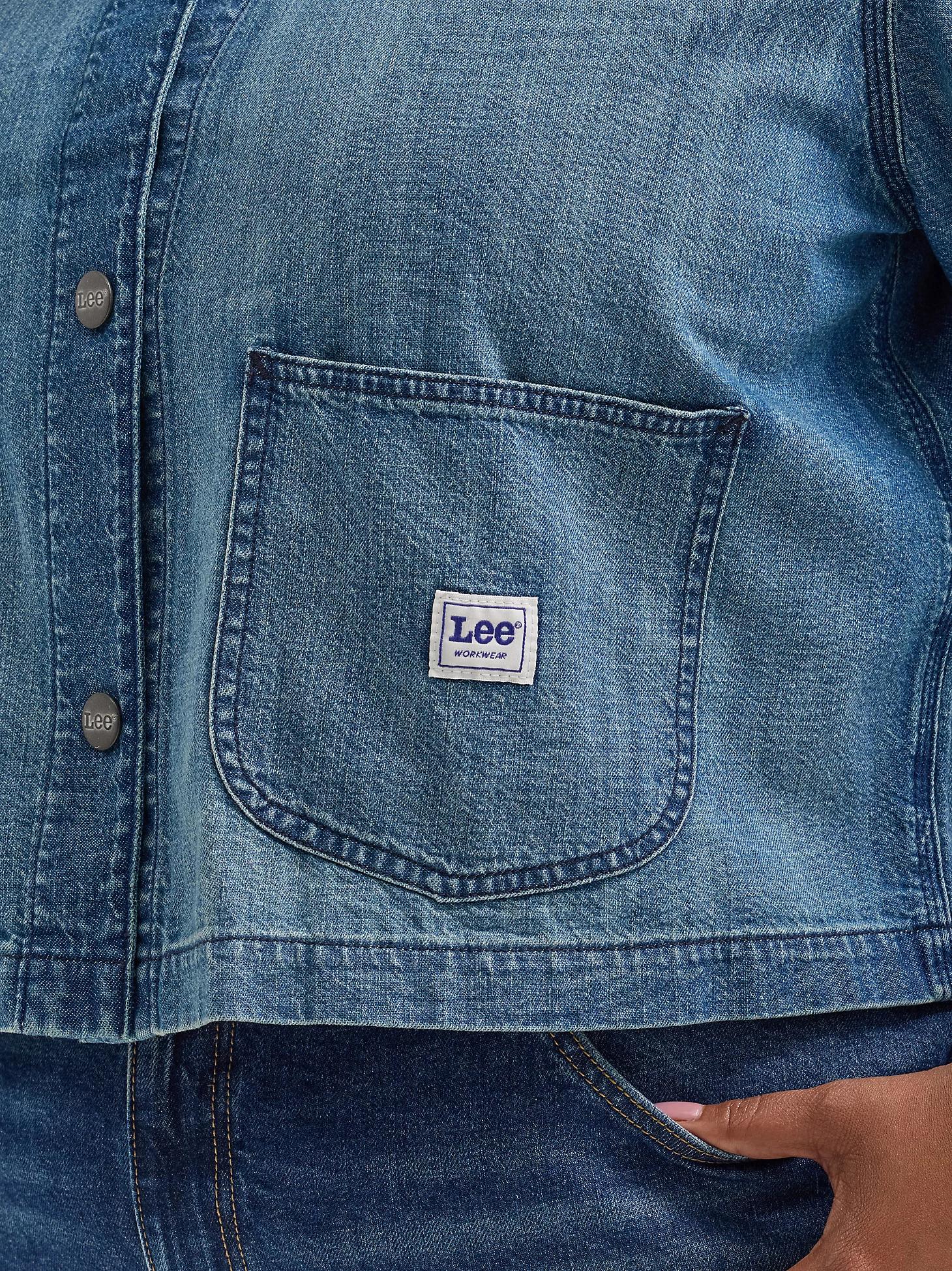 Women's Crop Denim Chore Shirt (Plus) | Women's Tops & Tees | Lee® Product Image