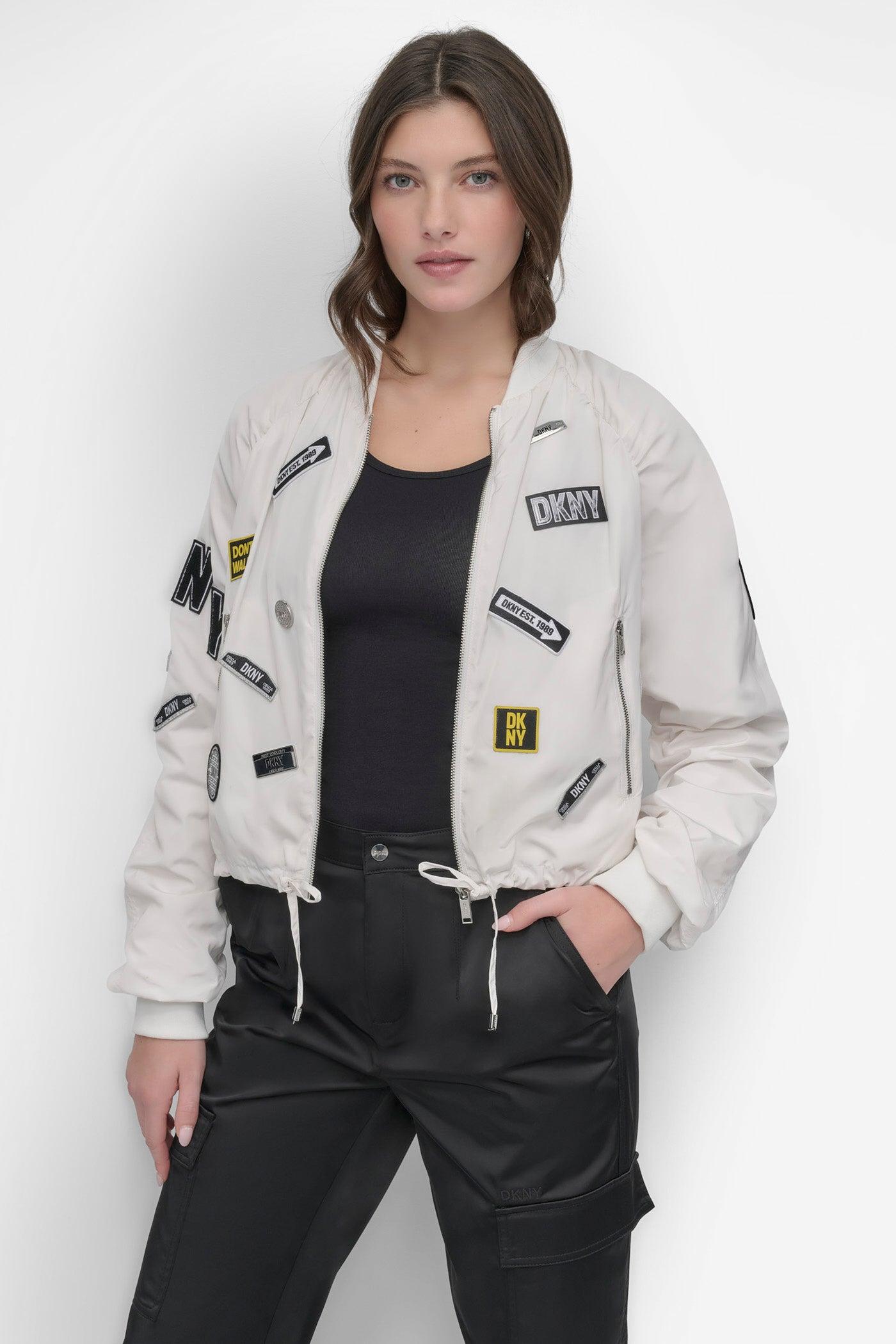 CROPPED EMBELLISHED BOMBER JACKET Product Image