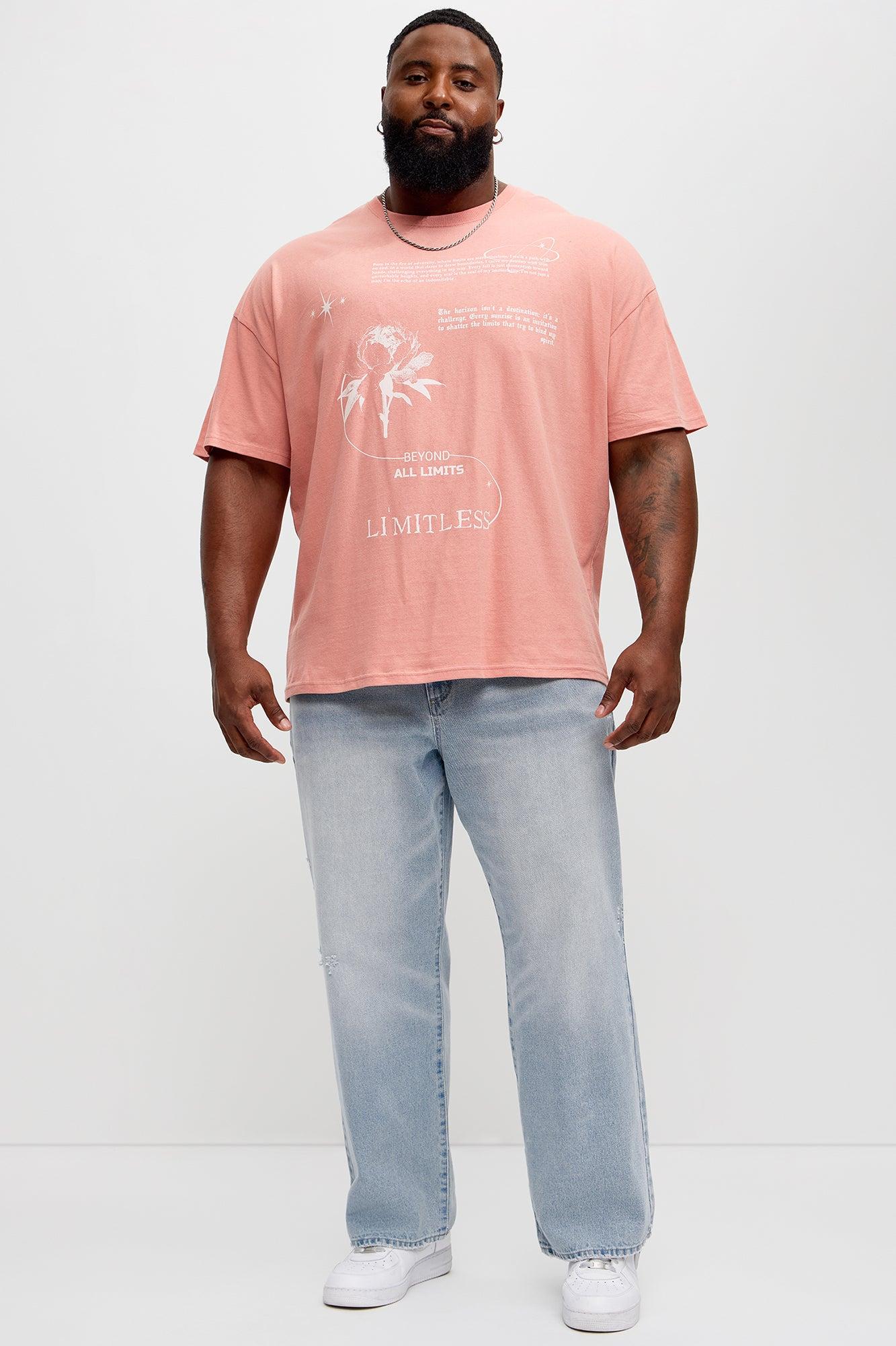 Beyond All Limits Oversized Short Sleeve Tee - Mauve Product Image