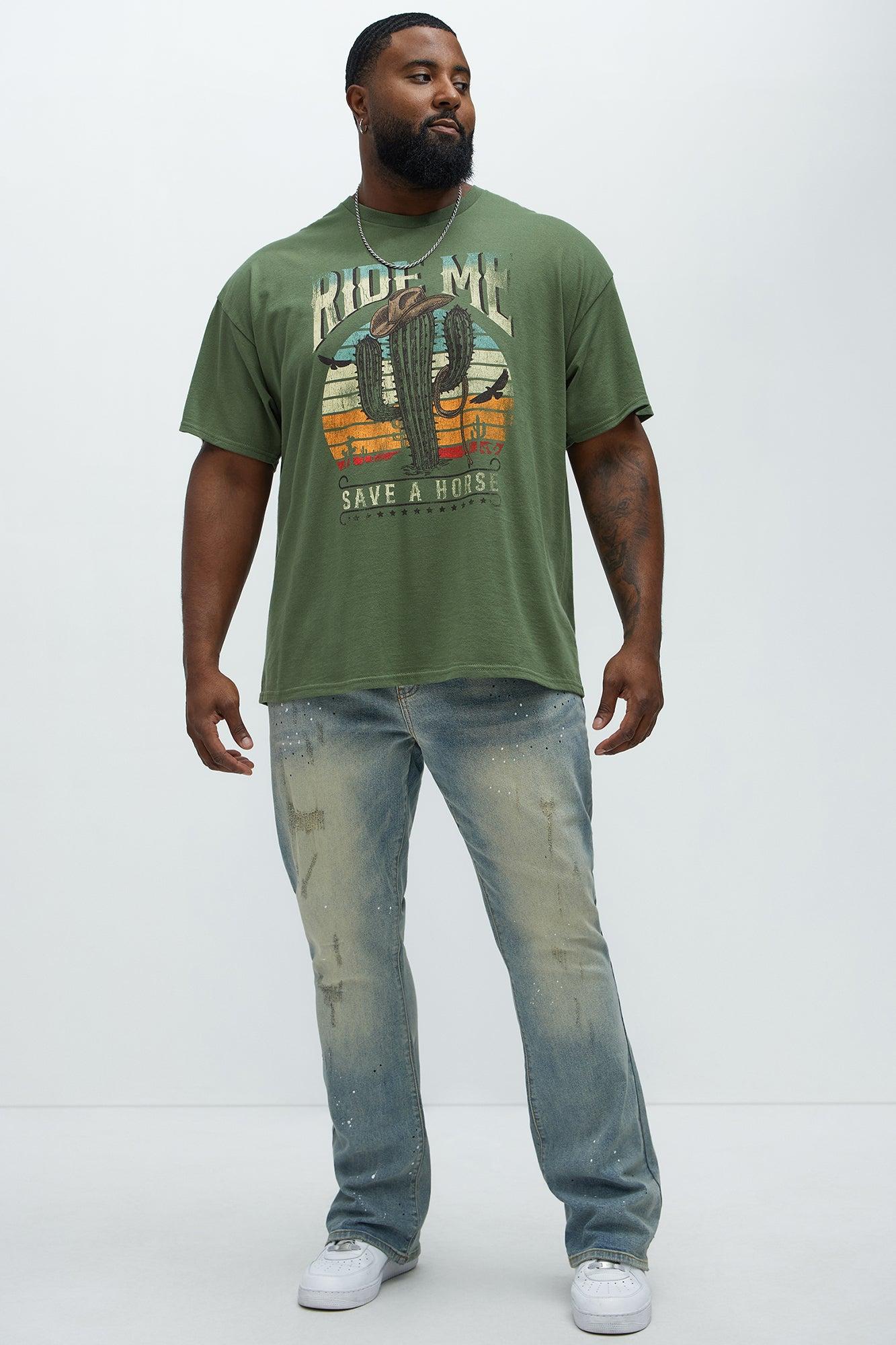 Ride Me Save A Horse Short Sleeve Tee - Hunter Product Image