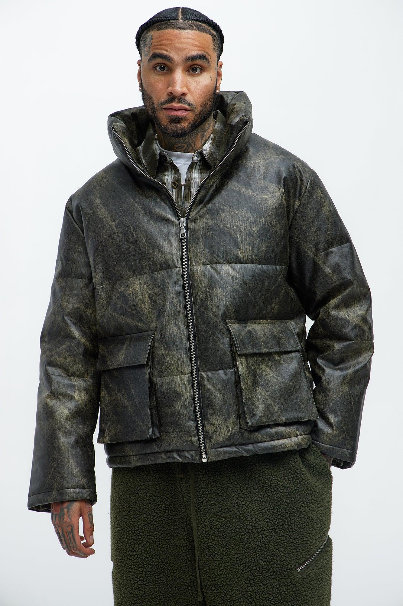 Cyclone Puffer Jacket - Olive Male Product Image