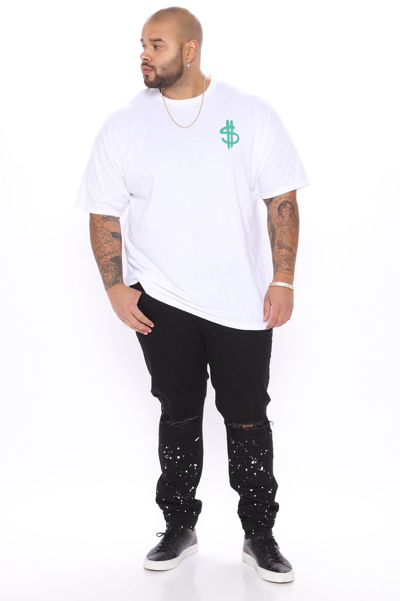Dirty Money Short Sleeve Tee - White Product Image