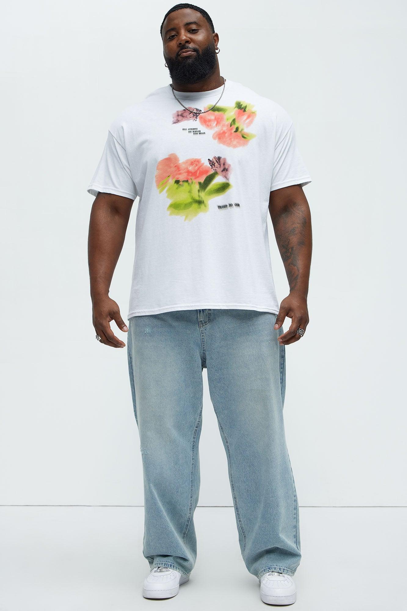 Butterfly Petal Short Sleeve Tee - White Product Image
